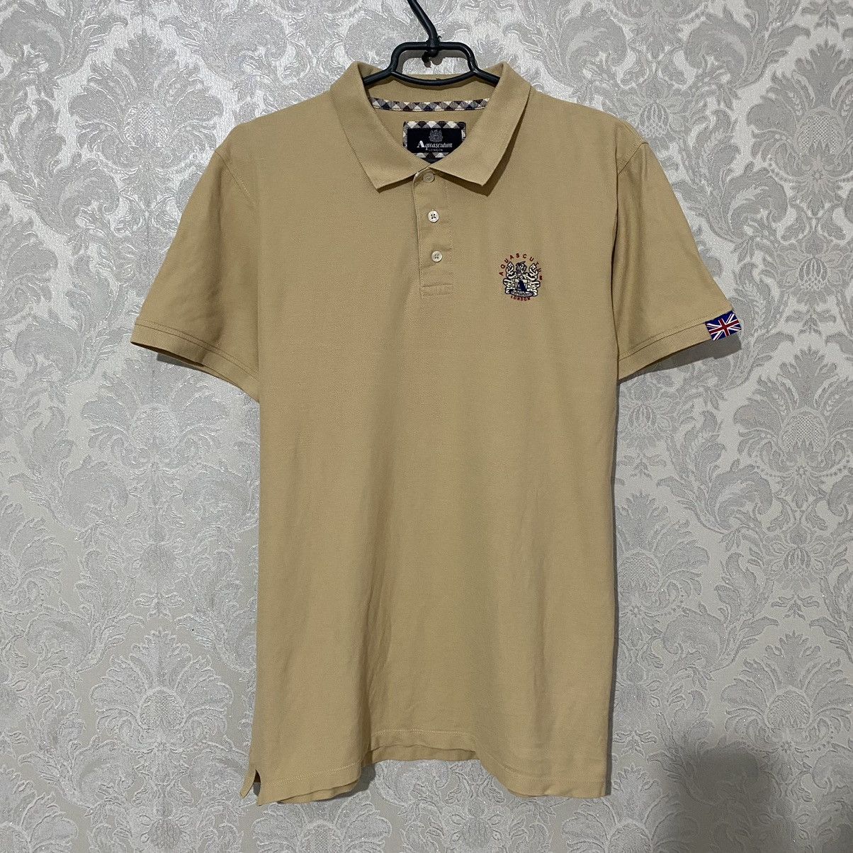 Burberry Aquascutum Polo Shirt Beige Men’s Size US L / EU 52-54 / 3 - 1 Thumbnail