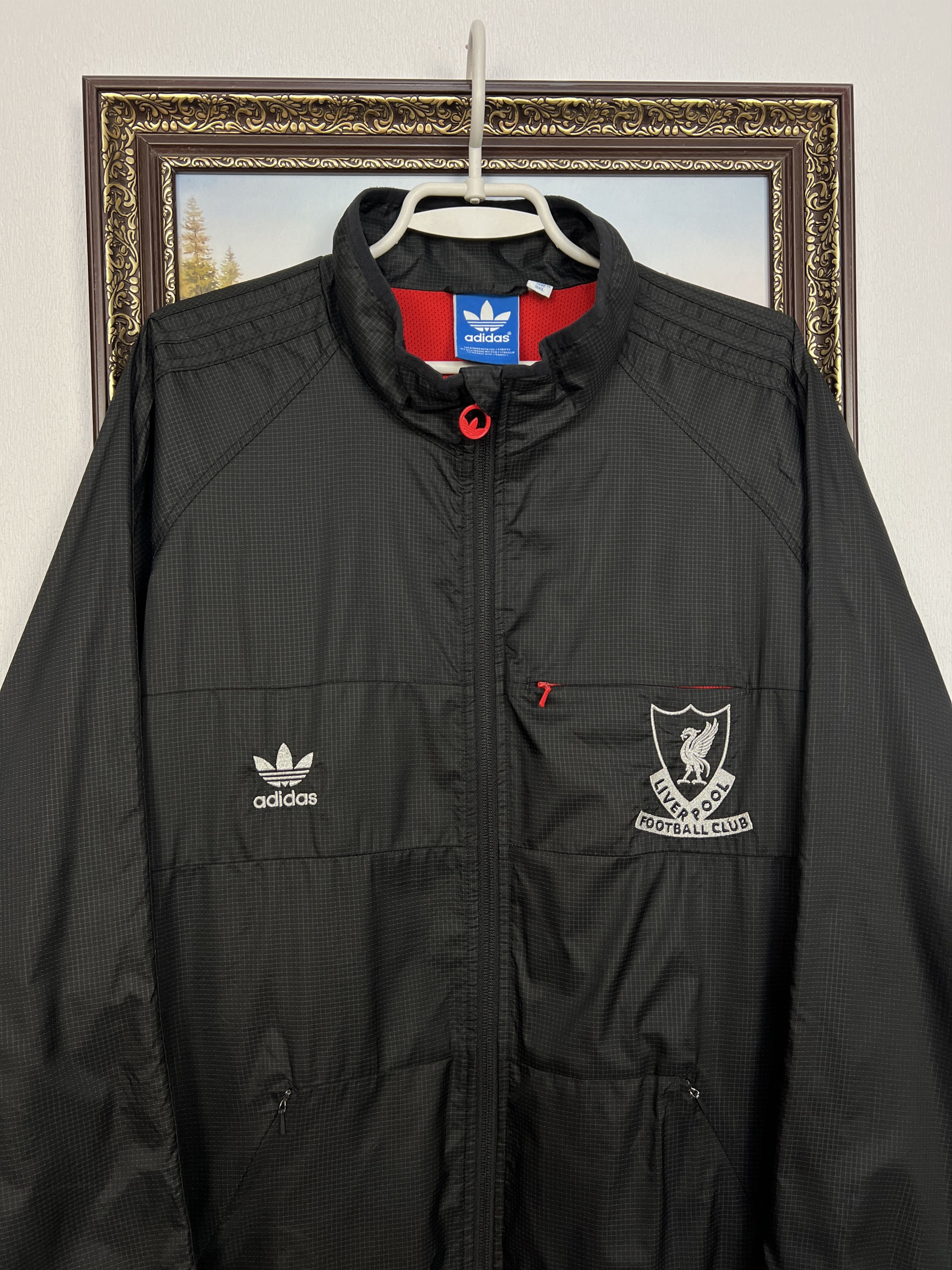 Adidas Vintage Originals Liverpool Football Jacket Soccer Track Top Size US XXL / EU 58 / 5 - 2 Thumbnail