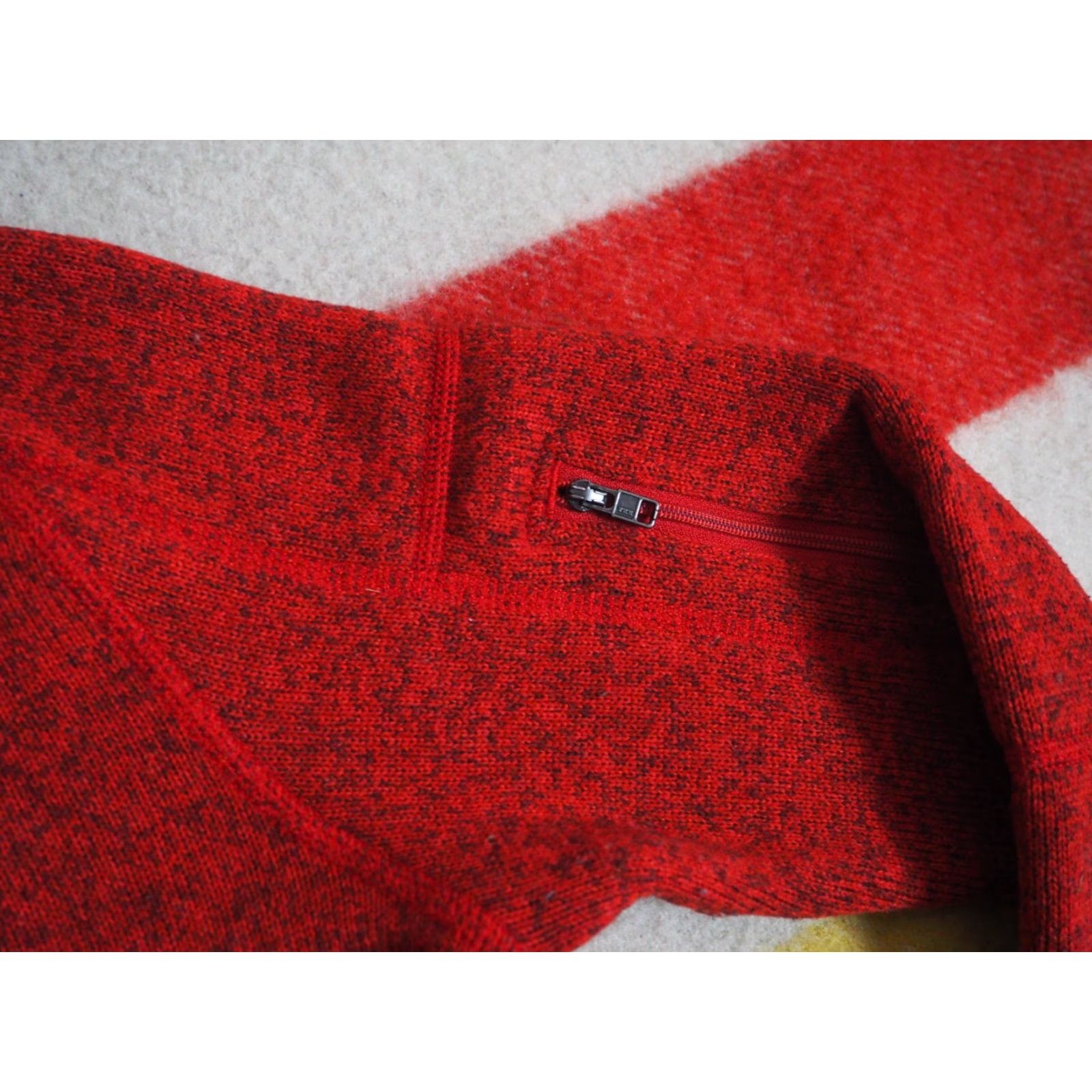 Patagonia Patagonia Better Sweater Speckled Red Hiking Logo 1/4 Zip Fleece Jacket Women XS Size XS / US 0-2 / IT 36-38 - 5 Thumbnail