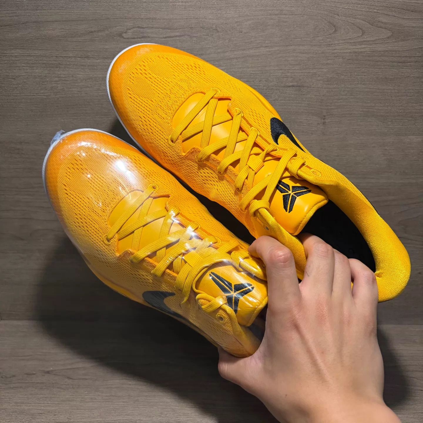Nike Nike Kobe 8 ZK8 Yellow Black TB 46 Worn Heel No Box Size US 12 / EU 45 - 5 Thumbnail