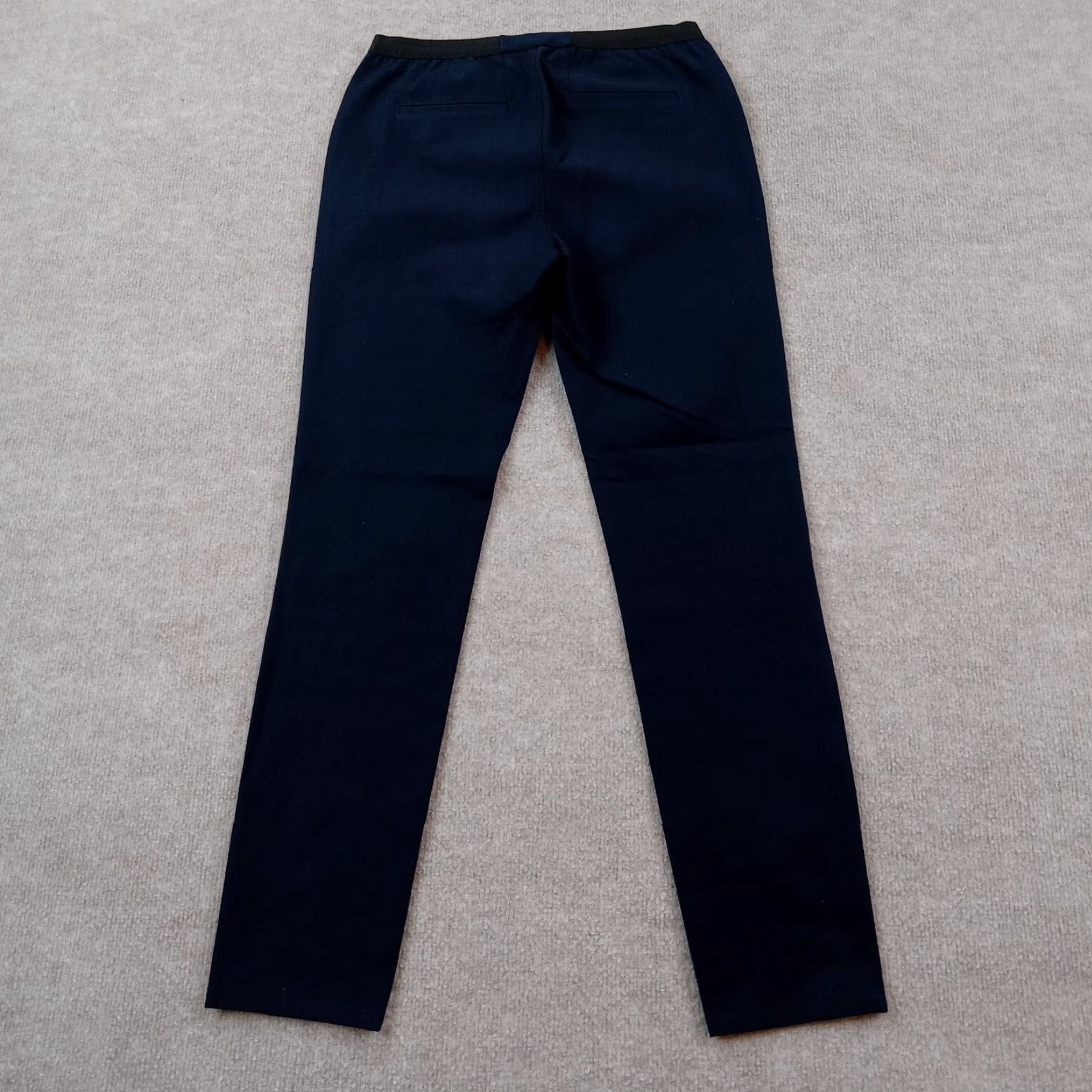 Vintage Lafayette 148 Blue Elastic Waist Stretch Ankle Pants Womens Small Size 28" / US 6 / IT 42 - 8 Thumbnail