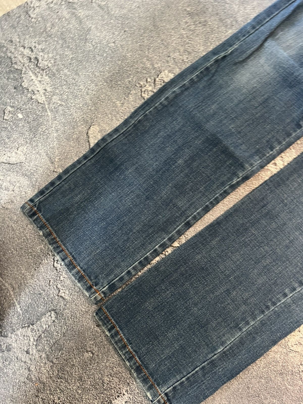 Japanese Brand Japanese Washed Glitter Glamour Slim Jeans Y2K Size US 34 / EU 50 - 6 Thumbnail