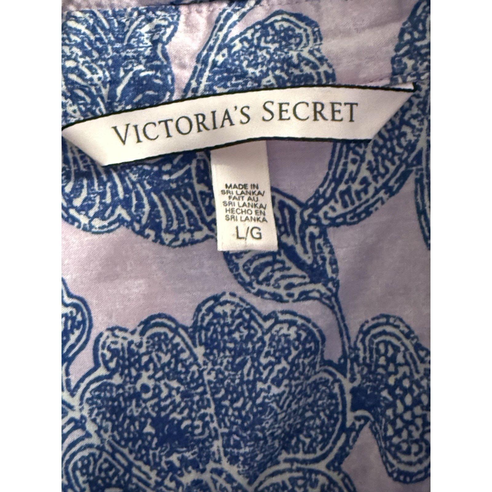 Victoria's Secret Victoria's Secret Floral Night Gown L Cotton Long Sleeve Size ONE SIZE - 3 Thumbnail