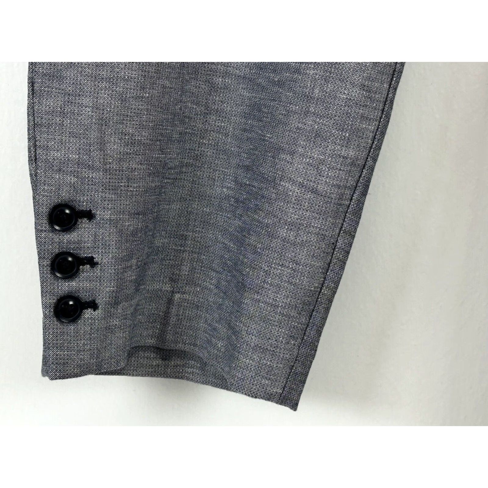 Talbots TALBOTS Plus Size 24W Hampshire Ankle Pants Blue with Buttons Womens Size 42" / US 20 - 6 Thumbnail