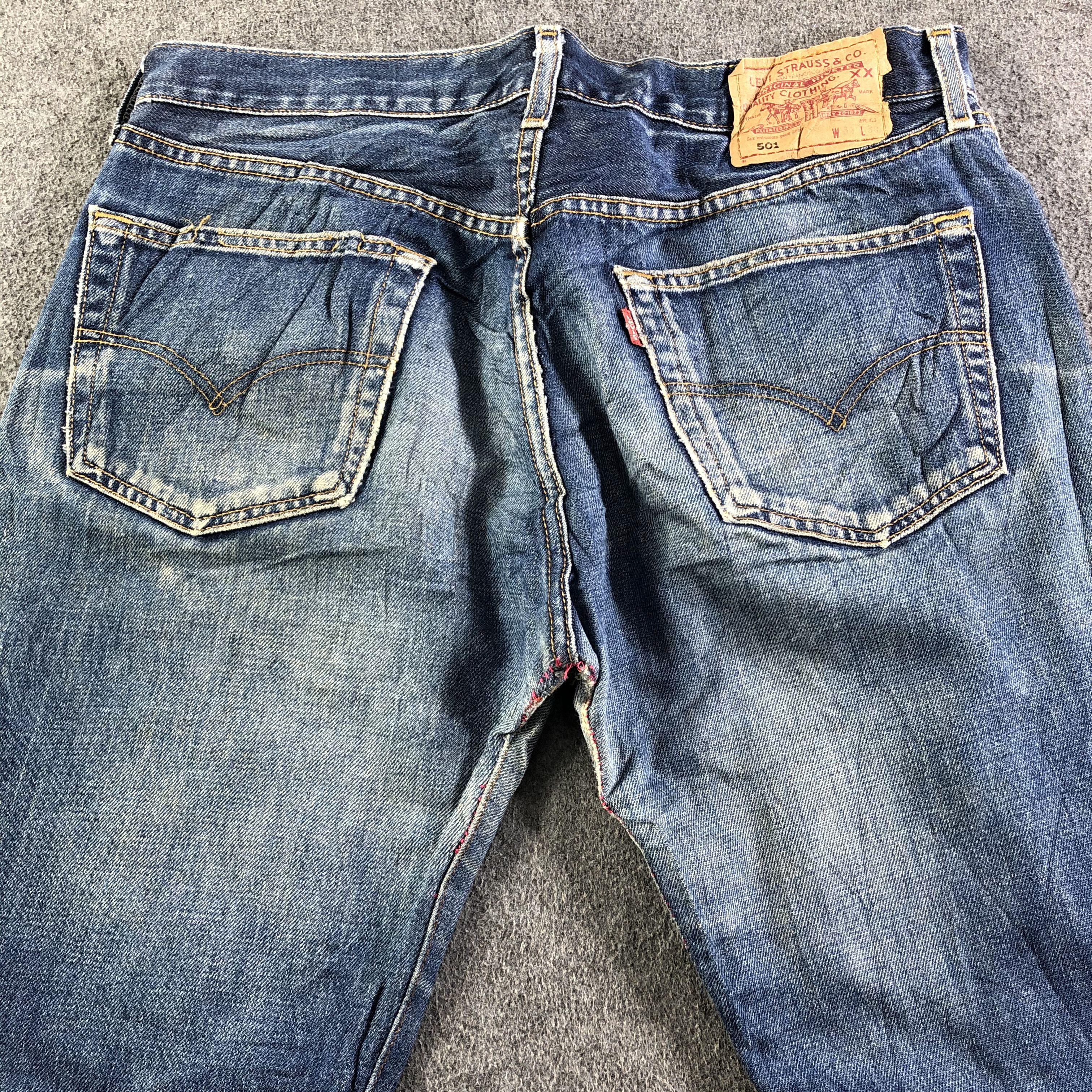 Levi's Vintage Blue Wash Levis 501 Jeans-J3564 Size US 34 / EU 50 - 4 Thumbnail