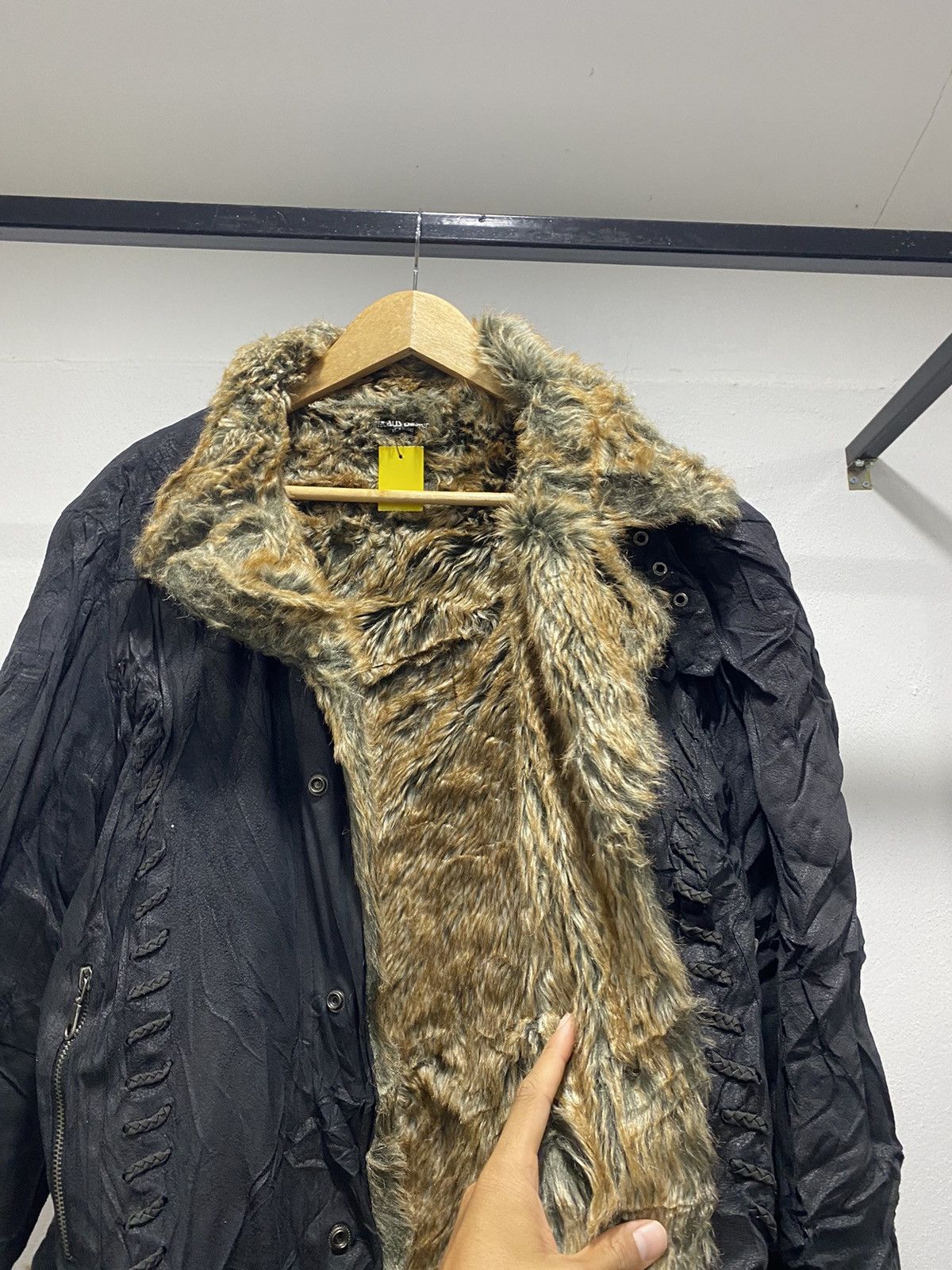 Vintage Nylaus Punk Grunge Suede Leather Jacket Native LGB Hysteric Size US L / EU 52-54 / 3 - 9 Thumbnail