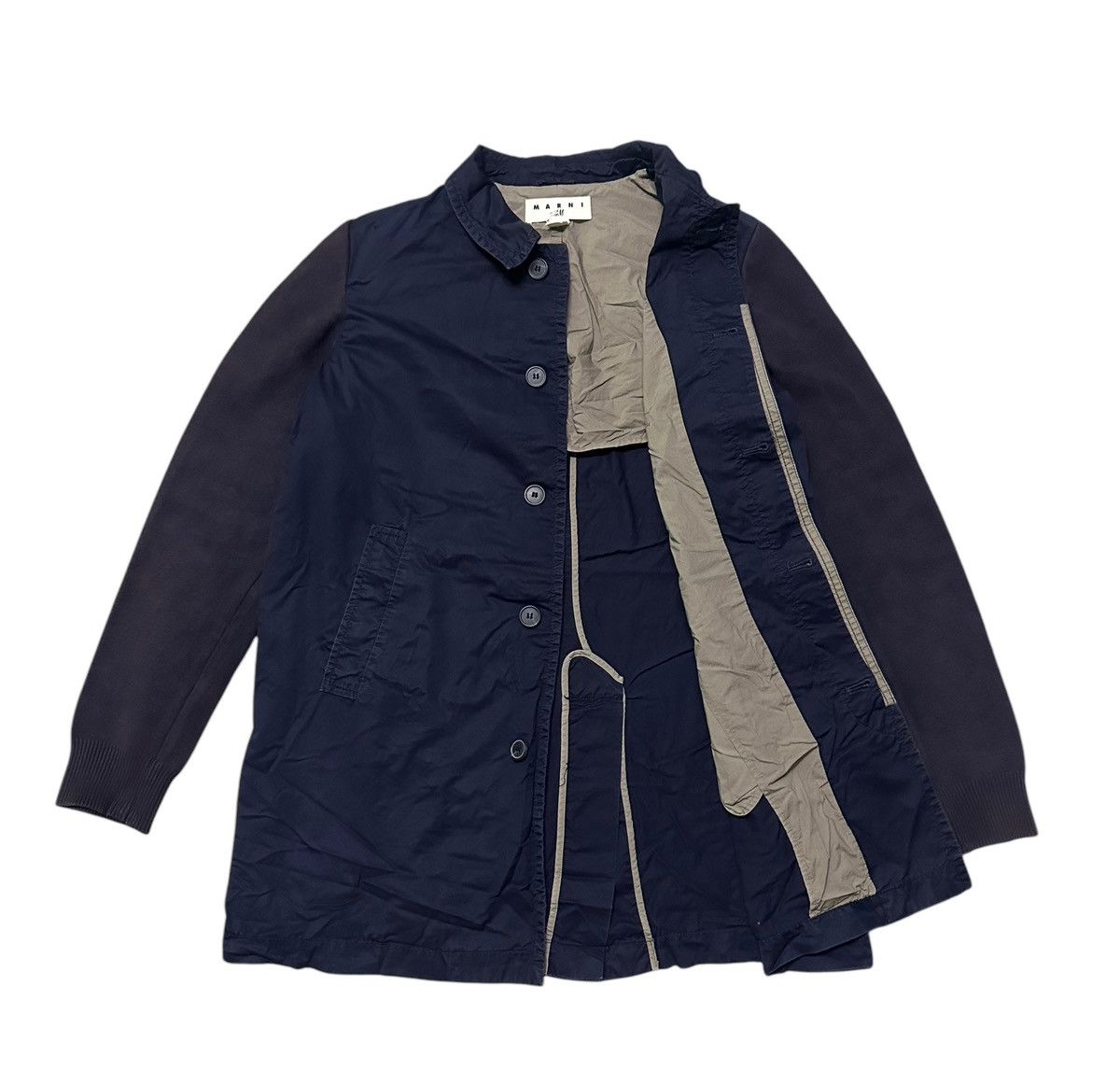 Marni Marni H&M dark blue jacket coat Size US M / EU 48-50 / 2 - 6 Thumbnail