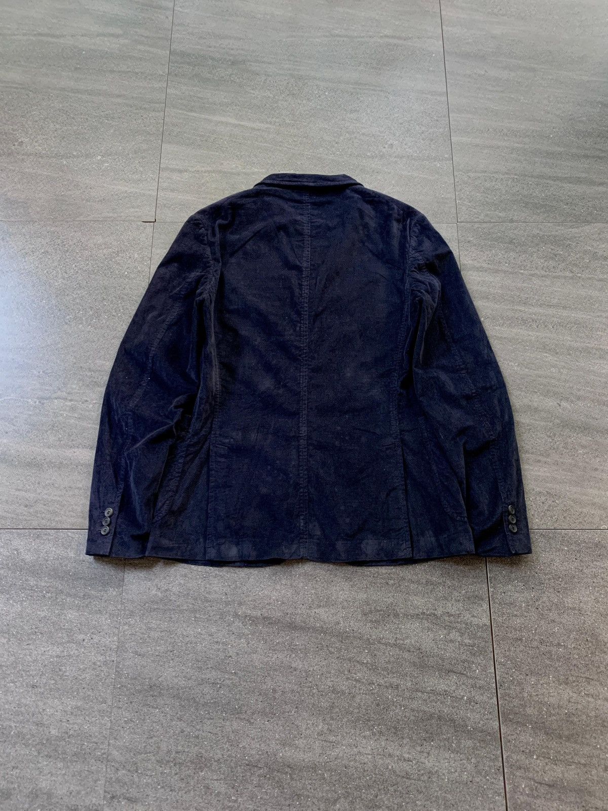 Prada FREE TAX! 2000s Navy Corduroy Blazer Jacket Size US S / EU 44-46 / 1 - 5 Thumbnail