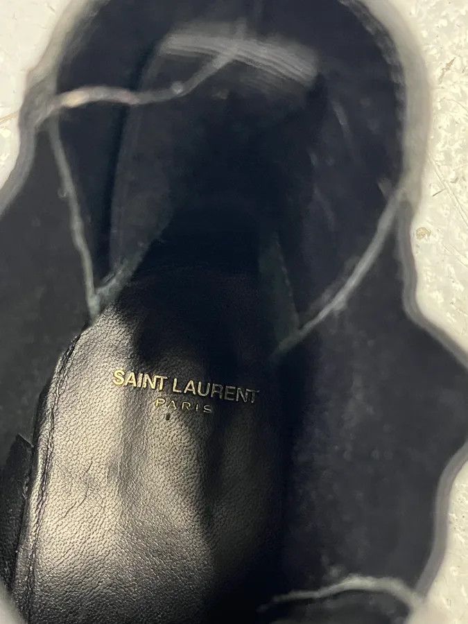 Saint Laurent Paris Saint Laurent Dark Grey Suede Chelsea Boots Size US 7 / EU 40 - 9 Thumbnail