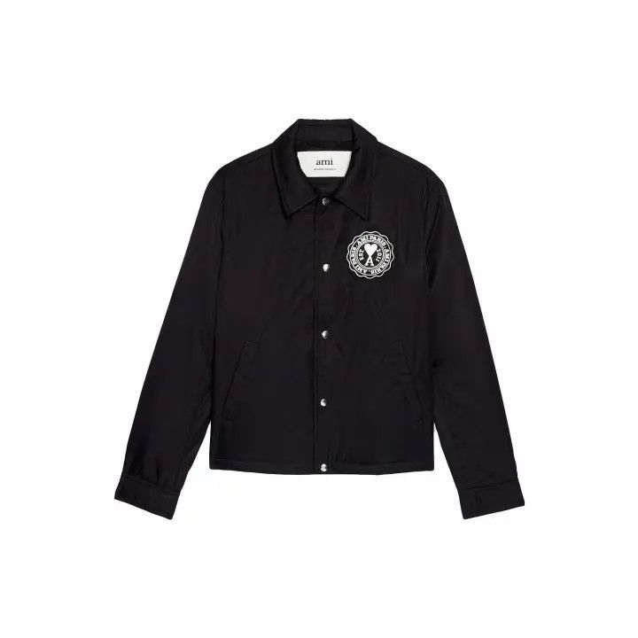 AMI Ami Paris Black Long Sleeve Jacket 0079 Size US S / EU 44-46 / 1 - 1 Thumbnail