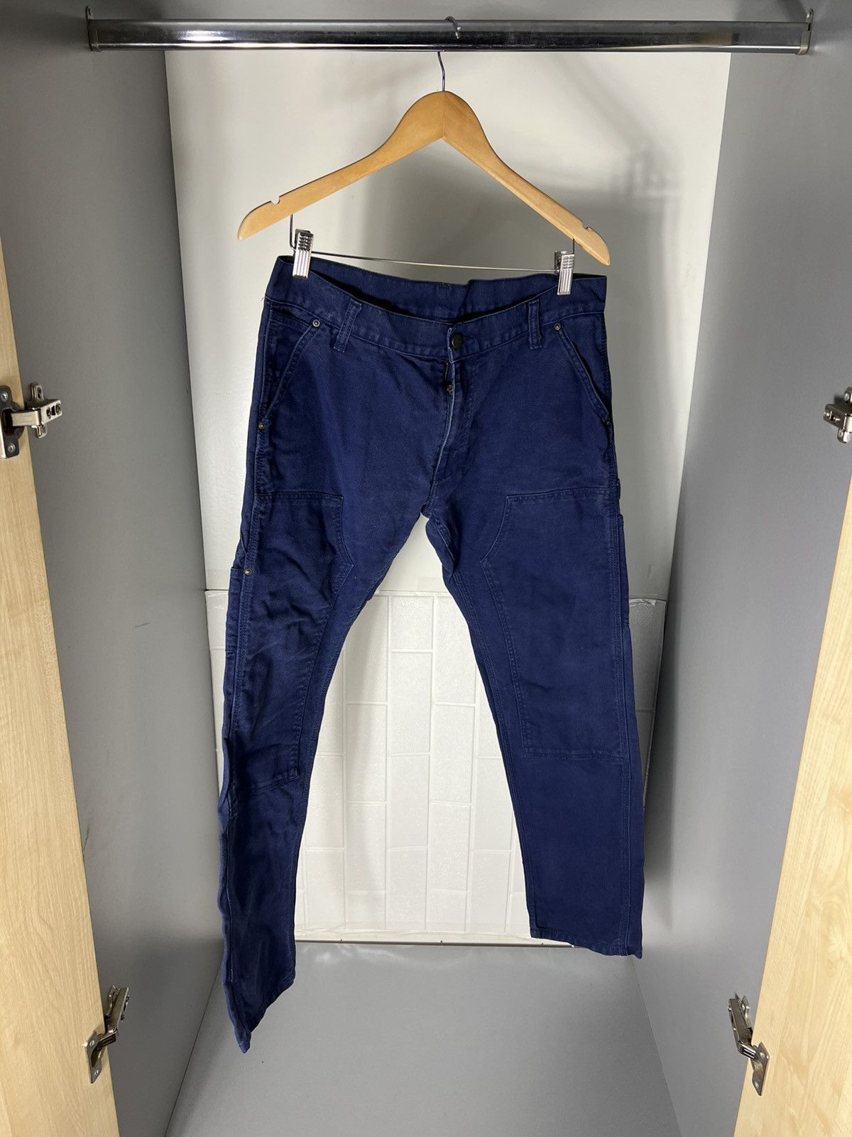 Carhartt Wip × Vintage VERY RARE CARHARTT WORK IN PROGRESS LINCOLN DOUBLE KNEE 90s Size US 33 - 5 Thumbnail