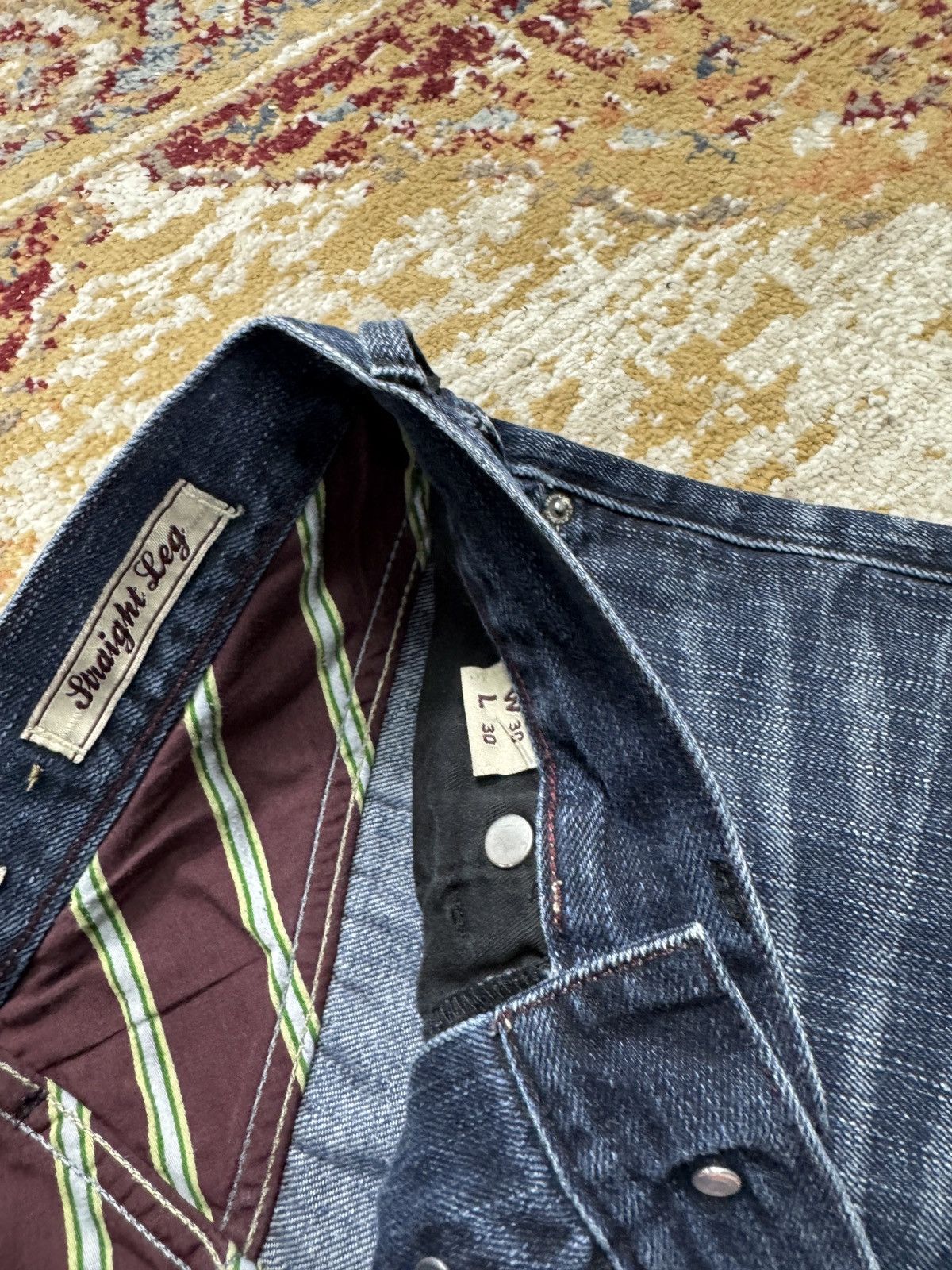 Other ᶠᵃⁿᶜʸᵍᵘʸ Vintage Baggy Washed Denim Jeans Wide leg Y2K Size US 30 / EU 46 - 5 Thumbnail