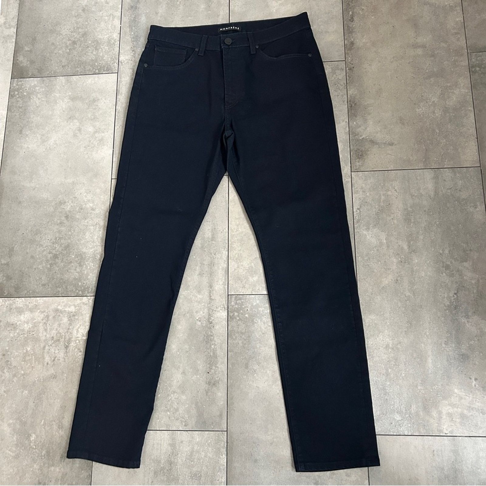 MONFRERE Monfrere dark blue japanese denim slim straight jeans 34 Size US 34 / EU 50 - 3 Thumbnail
