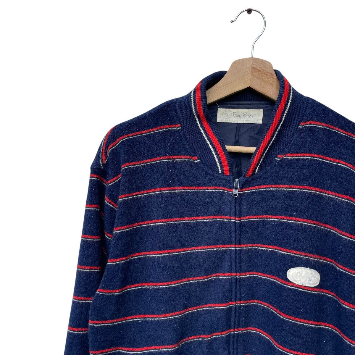 Element × Issey Miyake × Japanese Brand Vintage Japanese Brand Troy Bros Stripe Jacket Size US M / EU 48-50 / 2 - 2 Thumbnail
