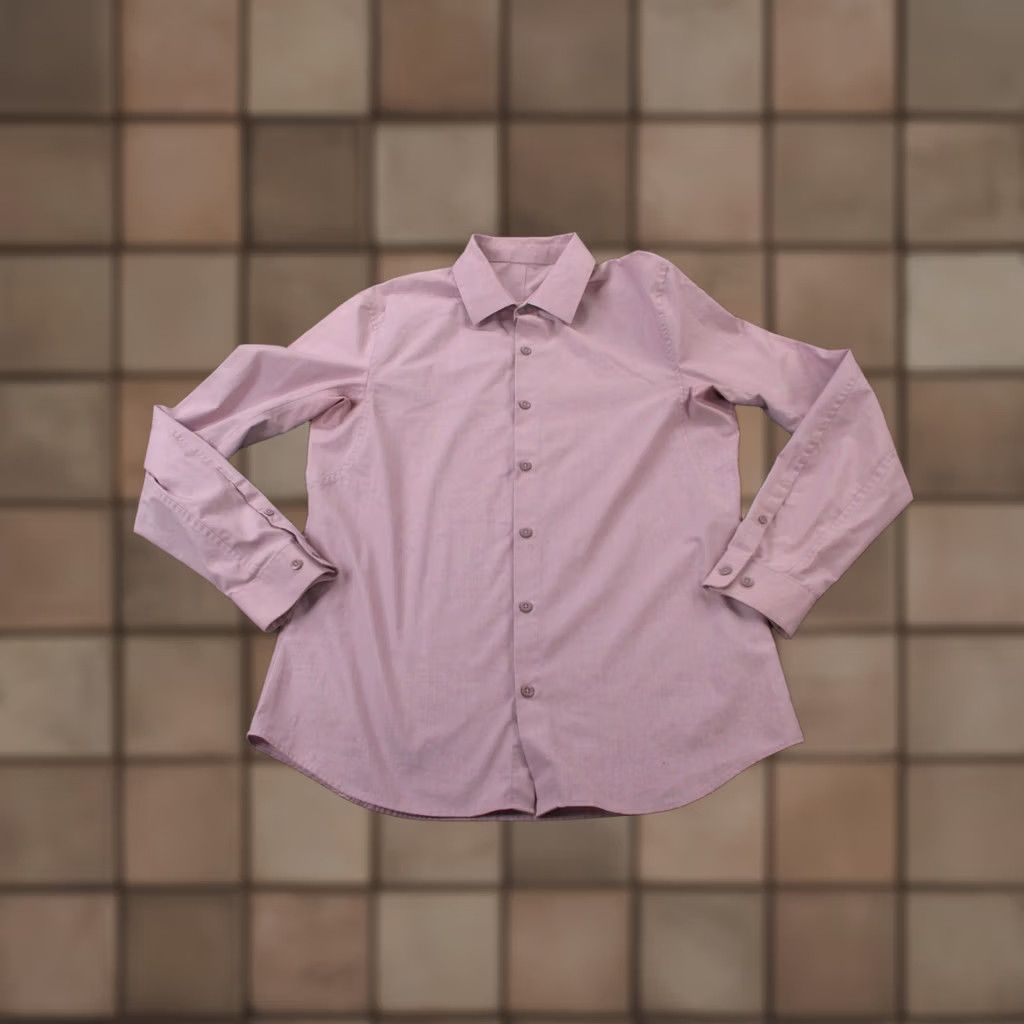 Lululemon Lululemon Shirt Men M Pink Stretch Business Golf Preppy Performance Logo Classic Size US M / EU 48-50 / 2 - 1 Thumbnail