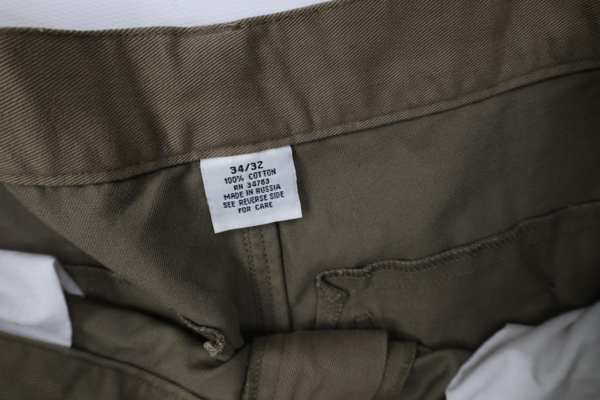 Lee Vintage 90s Y2K Lee Baggy Wide Leg Cargo Pants Green Cotton Size US 34 / EU 50 - 6 Thumbnail