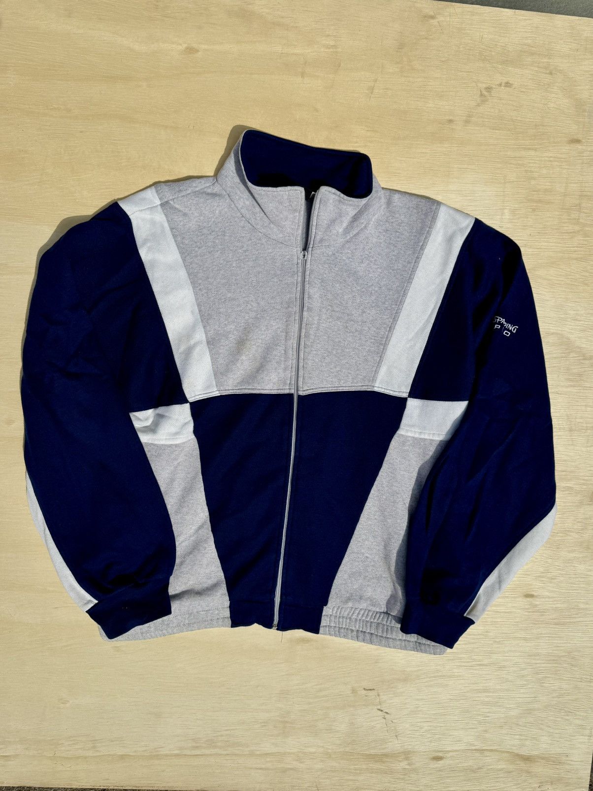 Spalding × Vintage Vintage Spalding 90’s Retro 90’s Sweatshirt Sports Jacket Size US XL / EU 56 / 4 - 1 Thumbnail