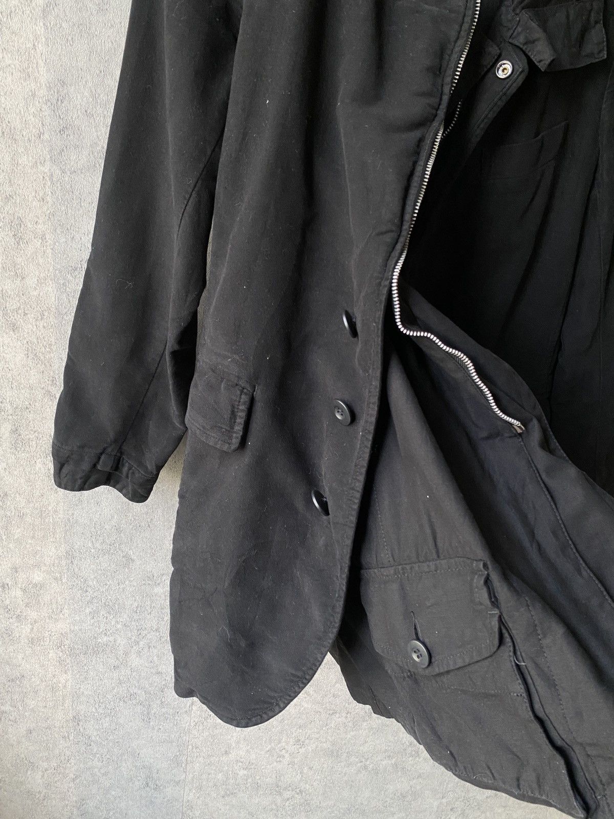 CABANE de ZUCCa Vintage Zucca Issey Miyake Double Layer Hoodie Jacket Size US S / EU 44-46 / 1 - 9 Thumbnail