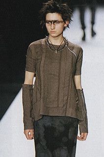 Undercover AW1997 ‘LEAF’ Navy Runway Wool Patchwork Top Size M / US 6-8 / IT 42-44 - 3 Thumbnail
