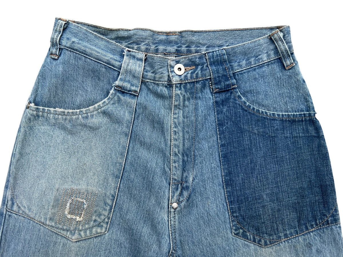 Japanese Brand Japanese Brand Patchwork Baggy Wide Pants 31x32 Size US 31 - 7 Thumbnail