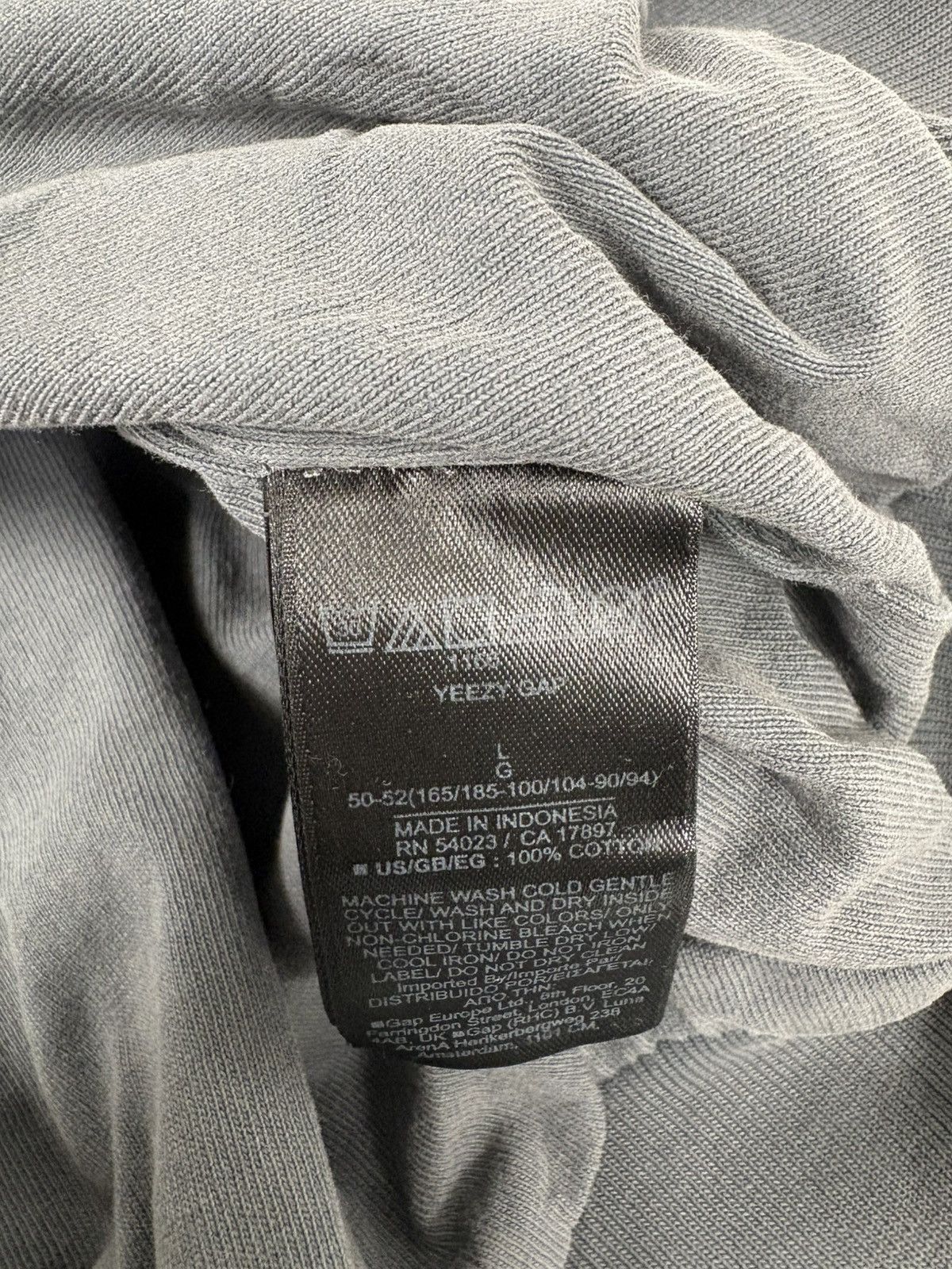Balenciaga × Kanye West × Yeezy YZY x GAP Hoodie & Thin Sweats Poetic Grey Size US L / EU 52-54 / 3 - 14 Thumbnail