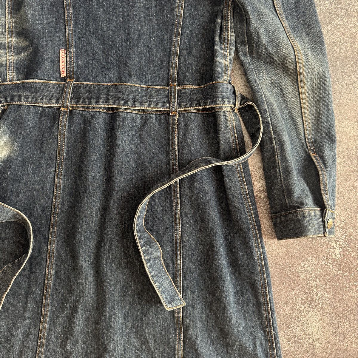 Miss Sixty Miss Sixty Y2K Vintage Denim Trench Coat / Long Jean Dress Size S / US 4 / IT 40 - 11 Thumbnail