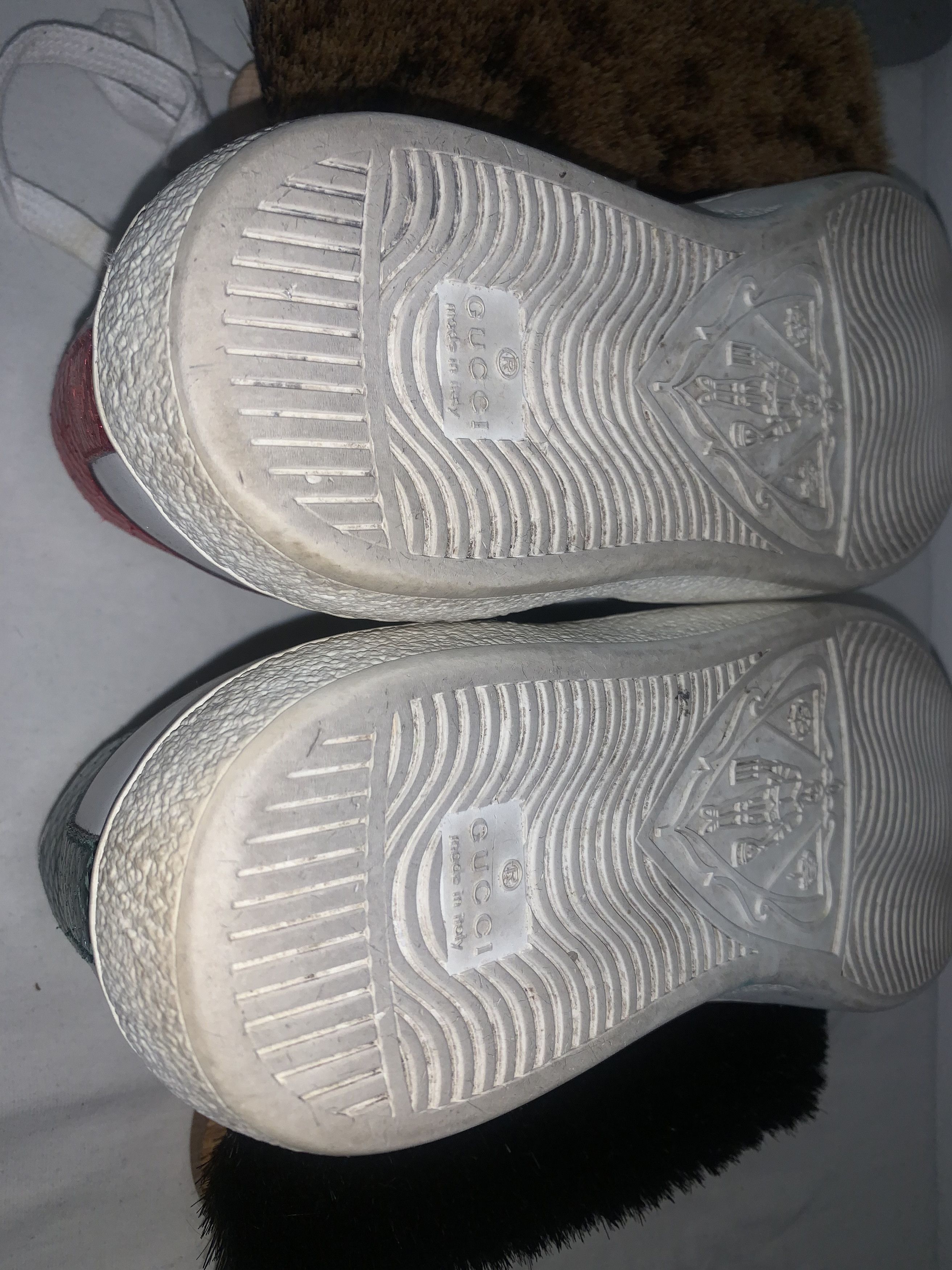 Gucci Gucci Ace Watersnake-Trimmed Appliquéd Leather Sneakers Size US 8 / EU 41 - 9 Thumbnail
