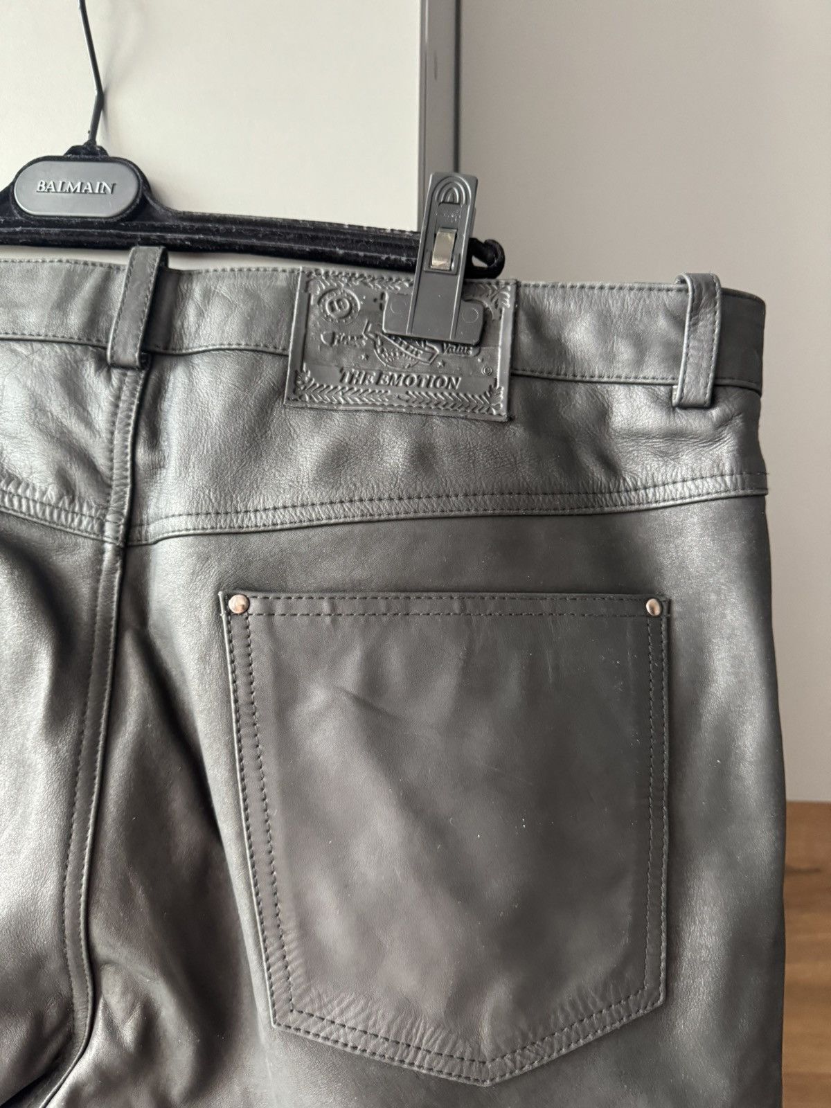 Vintage Vintage Avant-Garde Moto Leather Pants Grunge ERD Punk Size US 36 / EU 52 - 5 Thumbnail