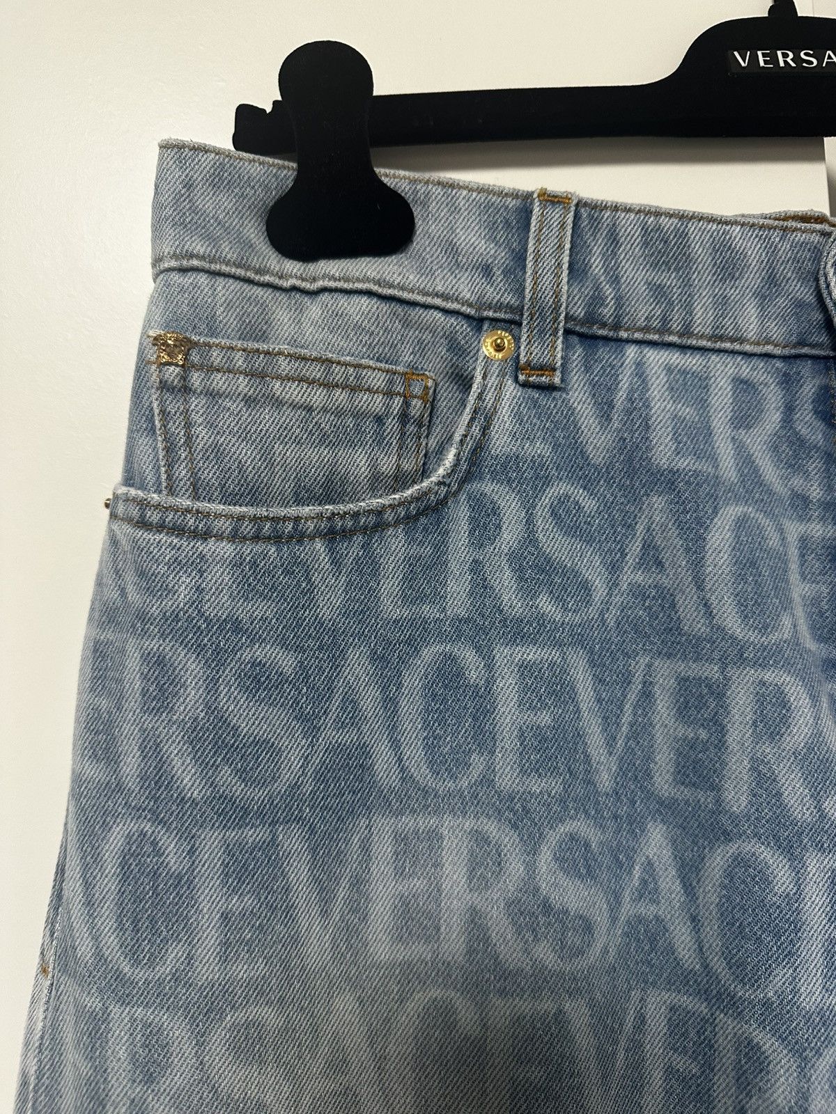 Versace Versace All-Over Denim Size US 31 - 5 Thumbnail