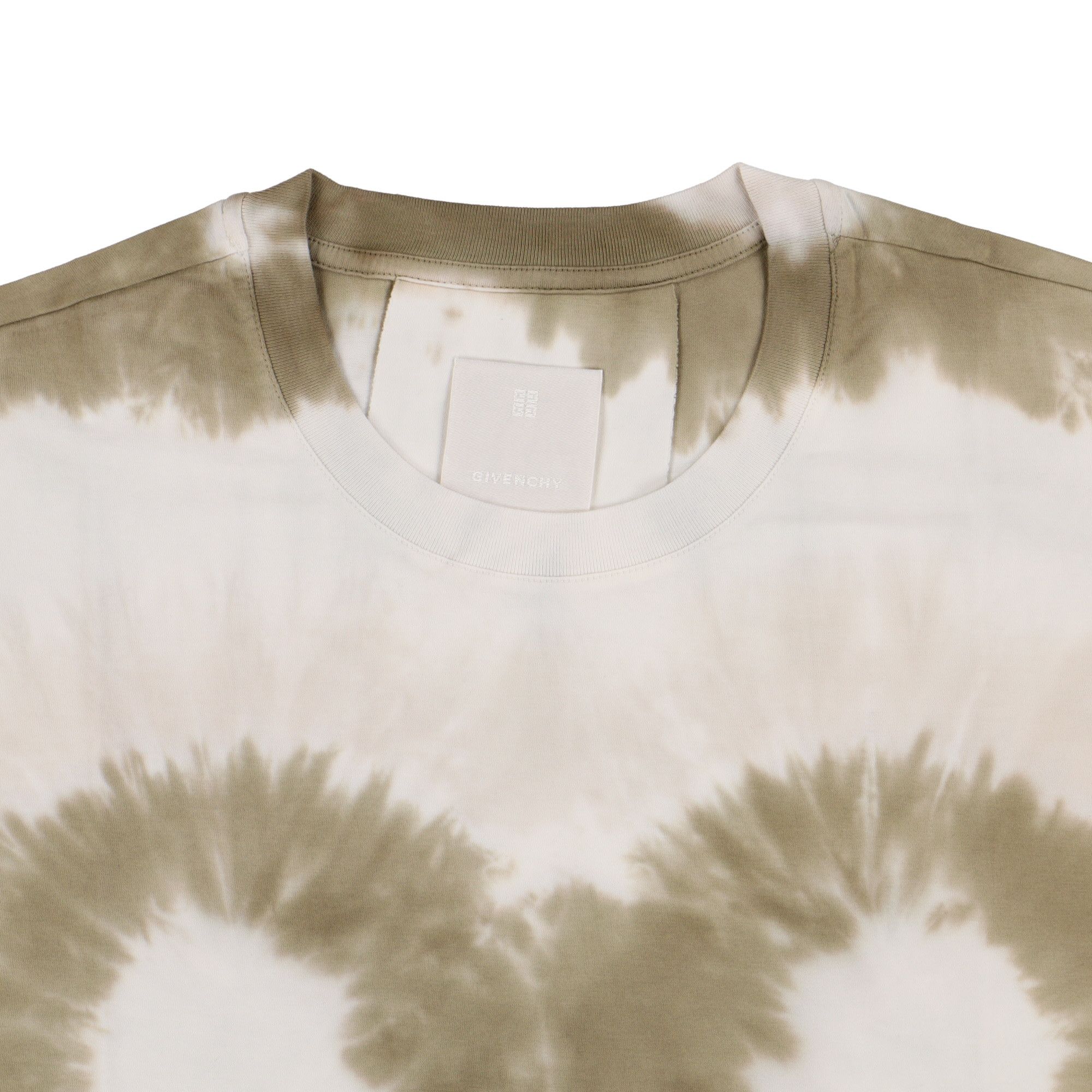 Givenchy Green And White Tie Dye Heart Logo Oversized T-Shirt Size S / US 4 / IT 40 - 5 Thumbnail