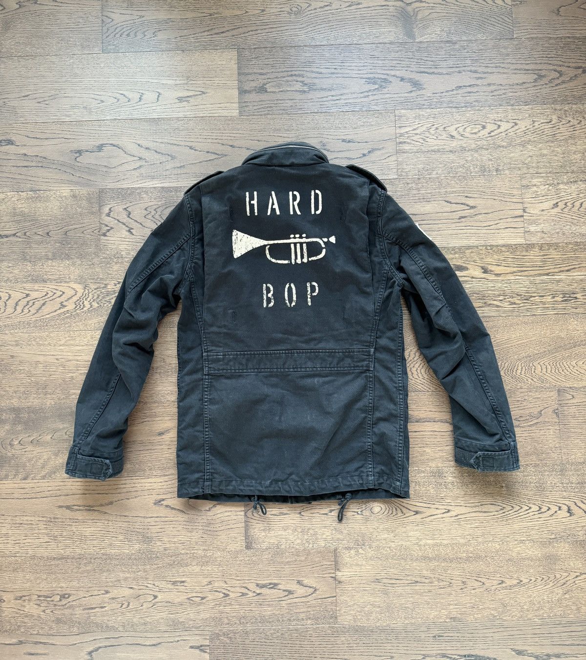 image of Wacko Maria Japan M65 Military Army Hard Bop Jazz Jacket in Black, Men's (Size Medium)