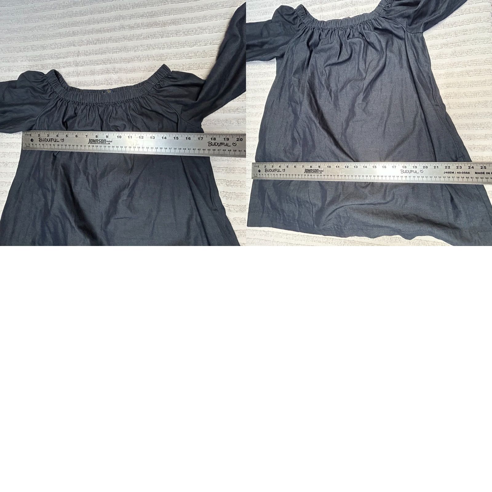 Polo Ralph Lauren Polo Ralph Lauren Women's Off the Shoulder Denim Top 3/4 Sleeves Blue Size 10 Size L / US 10 / IT 46 - 8 Thumbnail
