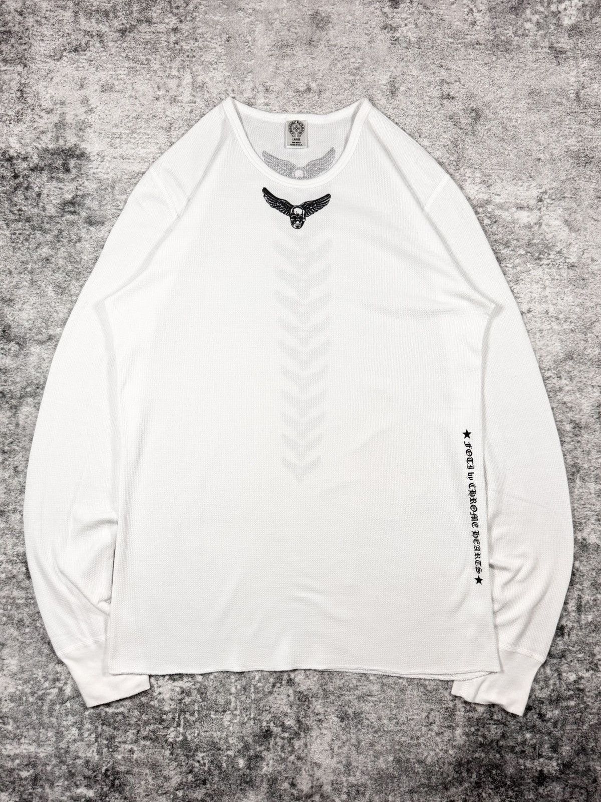 2010s Chrome Hearts Foti ‘Mahalia’ White Thermal Longsleeve
