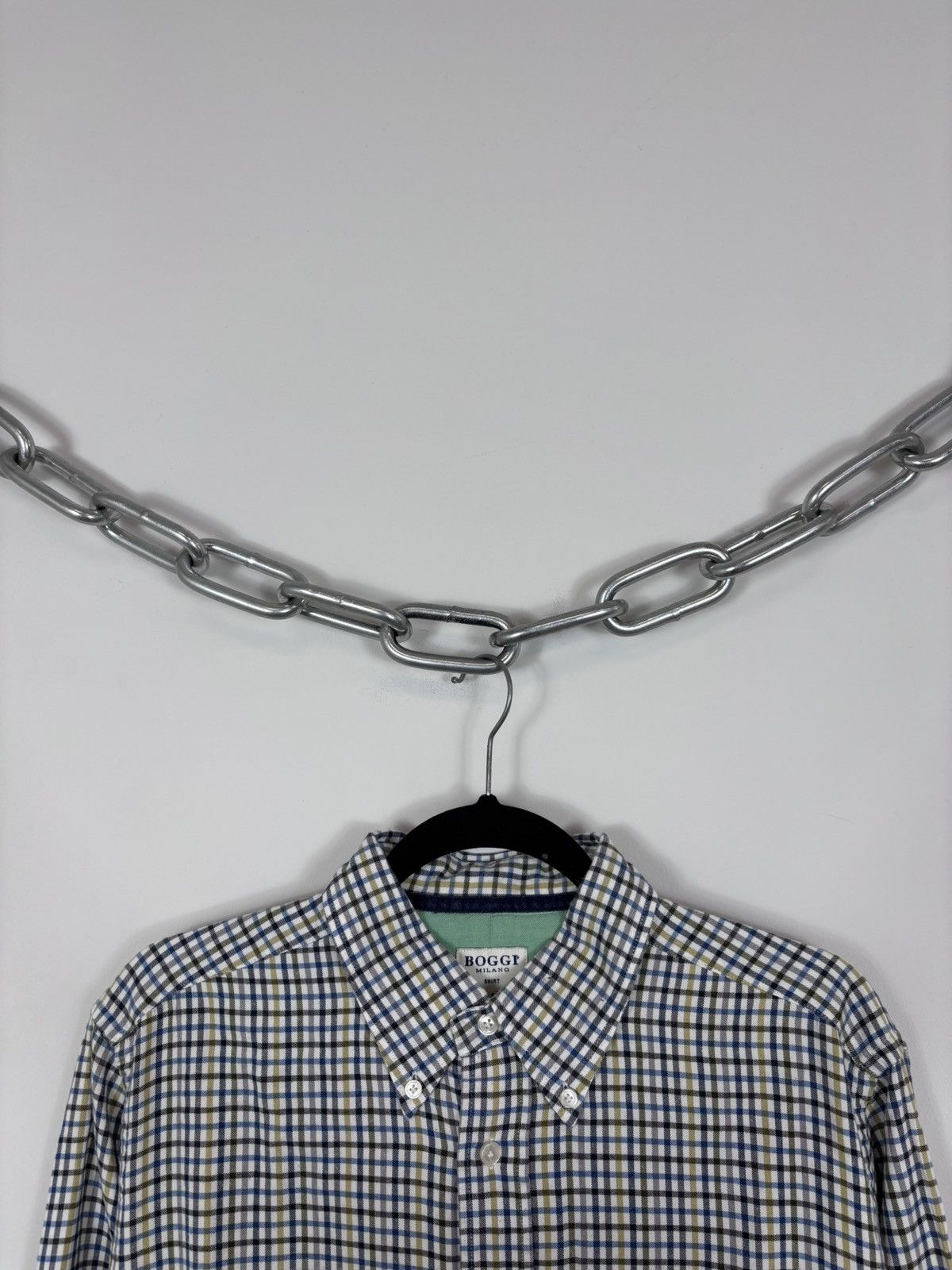 Boggi Boggi Milano BM39 Men’s Tattersall Check Button Up Shirt Size US L / EU 52-54 / 3 - 3 Thumbnail