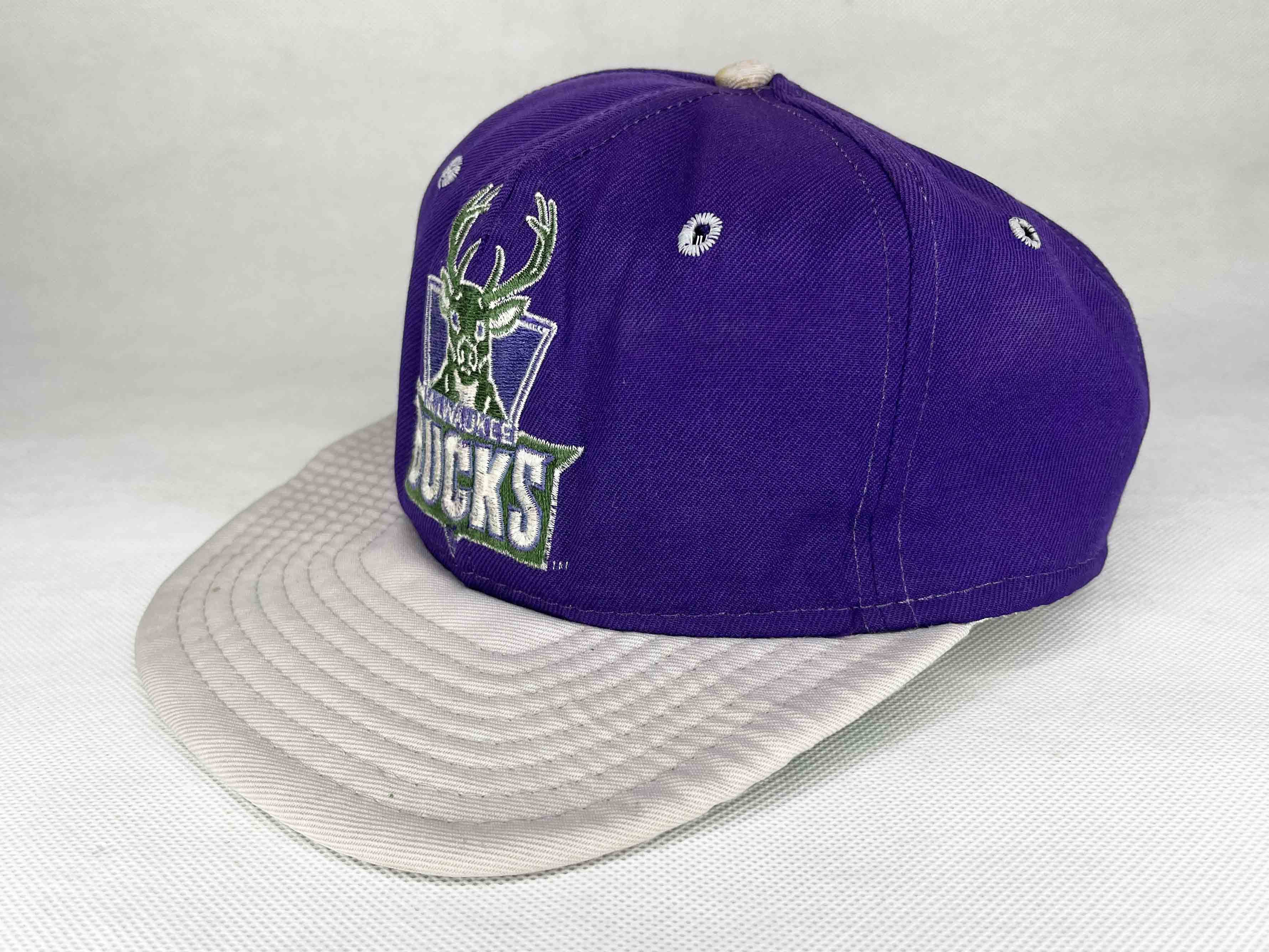 NBA Vintage NBA Milwaukee Bucks Basketball Snapback Cap Hat Size ONE SIZE - 4 Thumbnail