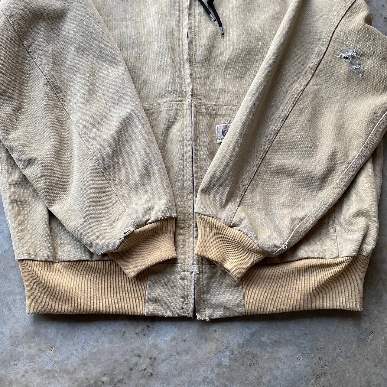 Carhartt × Vintage VINTAGE CARHARTT CANVAS JUMPER TRASHED DISTRESSED HOODIE Size US L / EU 52-54 / 3 - 5 Thumbnail