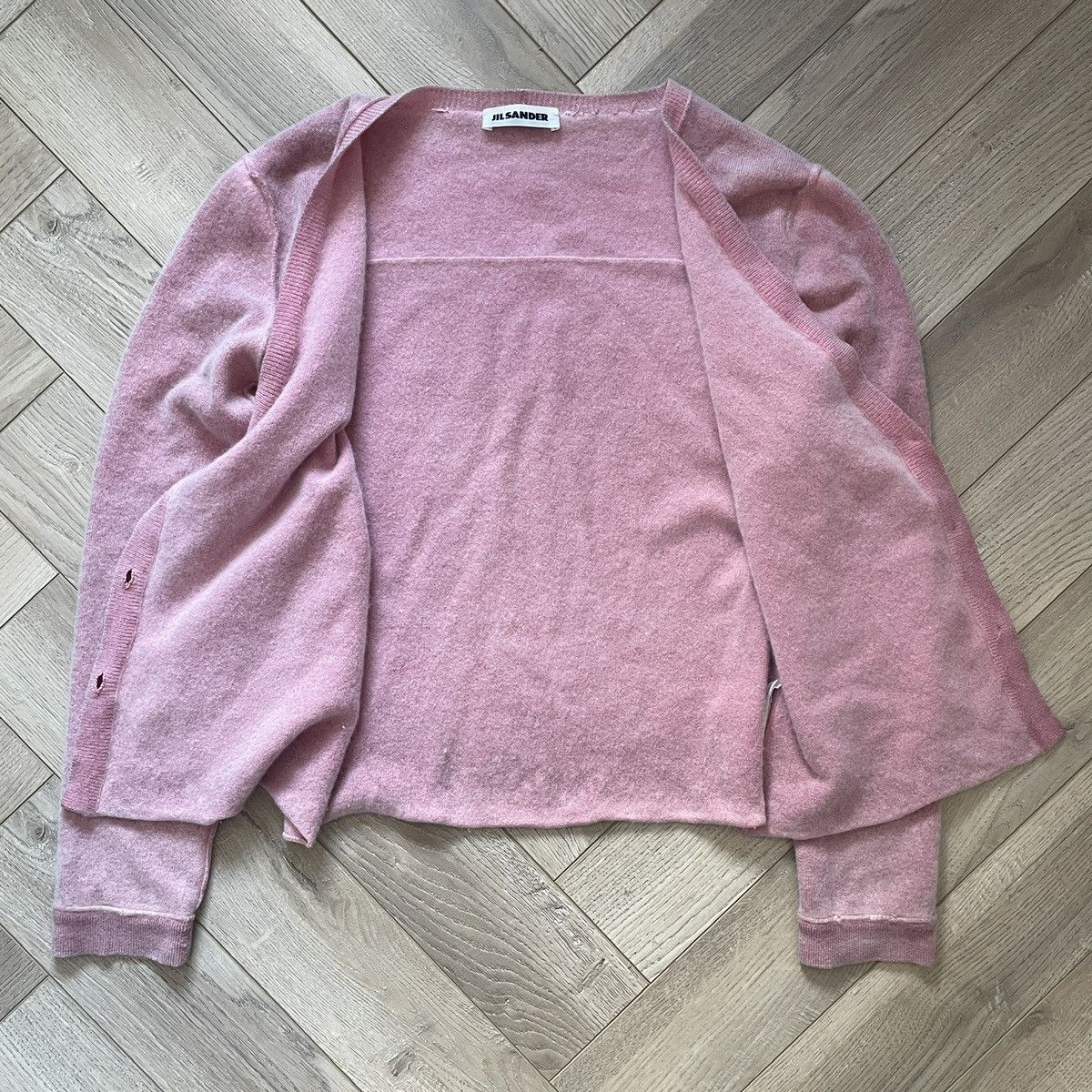 Jil Sander Jil Sander Cashmere Pink Cardigan Size XS / US 0-2 / IT 36-38 - 3 Thumbnail