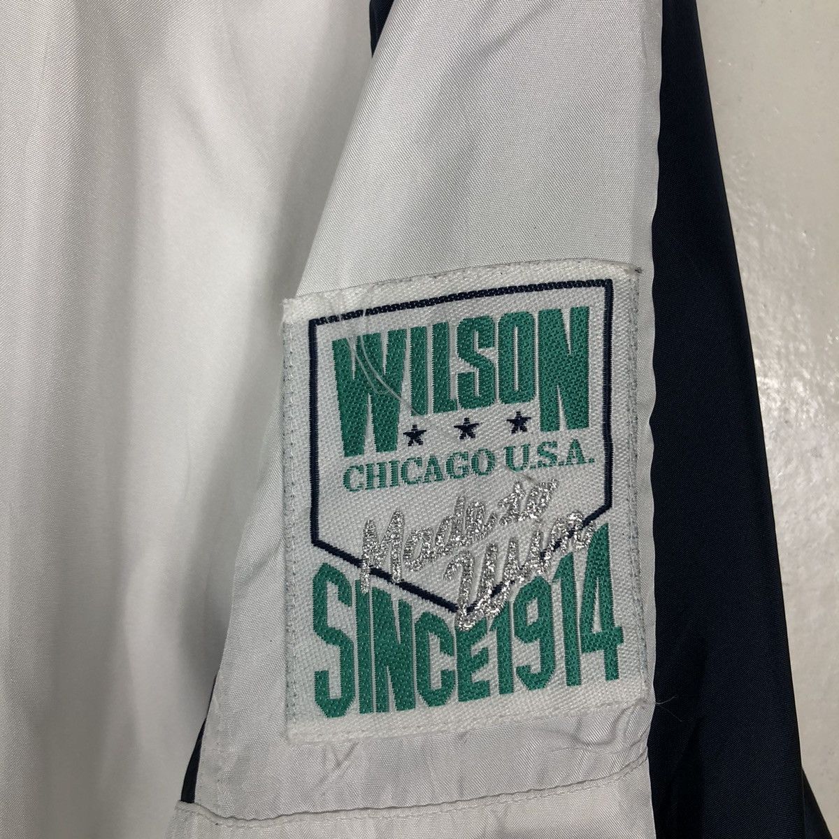 Japanese Brand 🔥Vintage Bomber Jacket Wilson Pro Player Rare Design Size US M / EU 48-50 / 2 - 19 Thumbnail