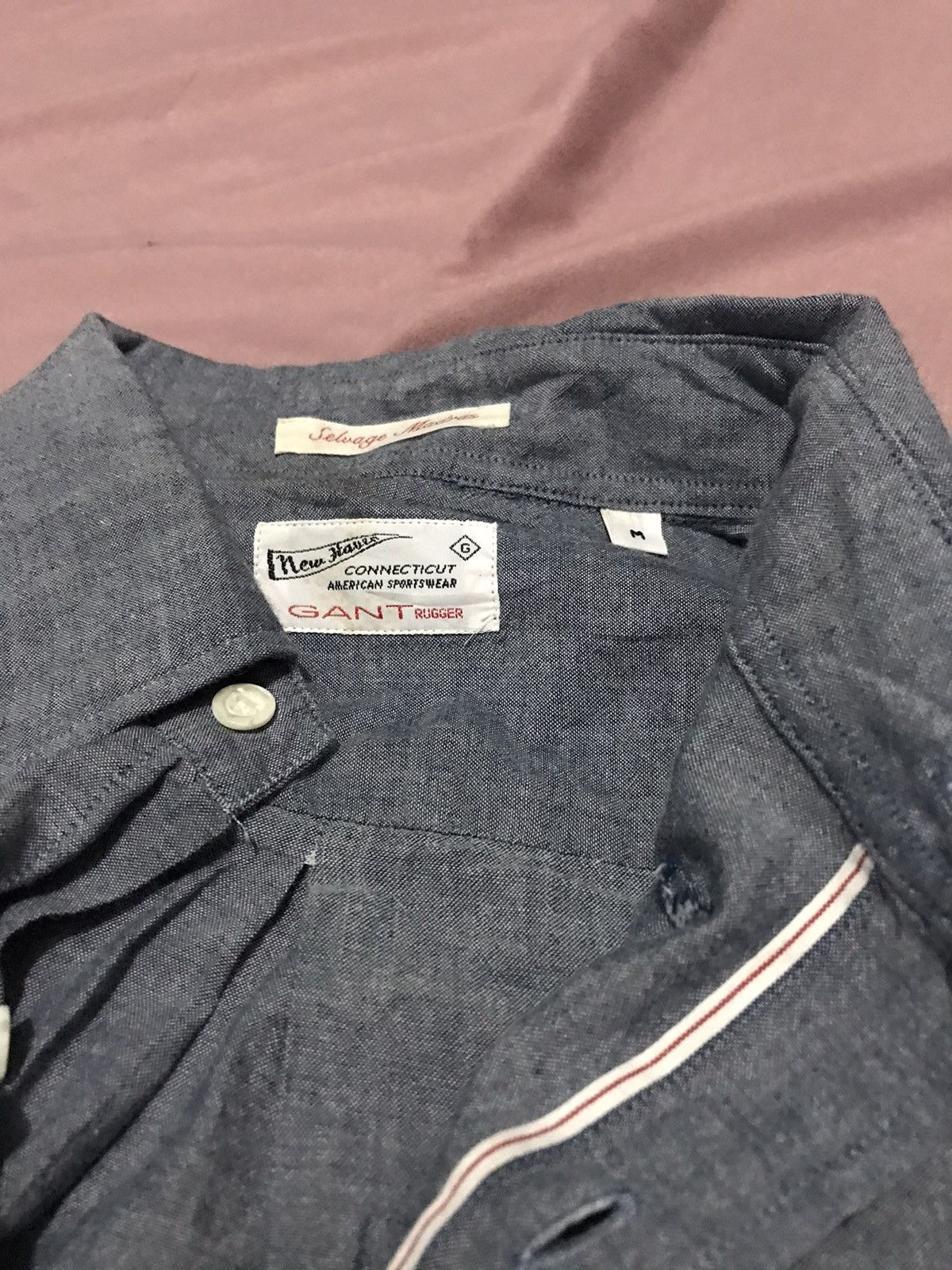 Gant Rugger SELVEDGE MADRAS LIGHTWEIGHT OXFORD DOVE BLUE IVY BUTTON DOWN Size US M / EU 48-50 / 2 - 11 Thumbnail