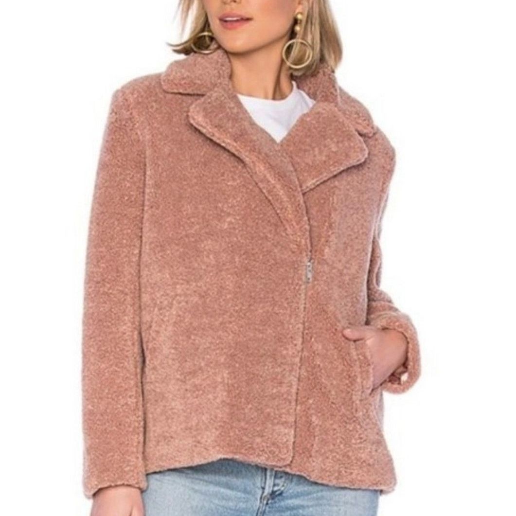 REVOLVE Revolve Mink Pink Dusty Rose Pink Sherpa Teddy Jacket Small Size S / US 4 / IT 40 - 8 Thumbnail