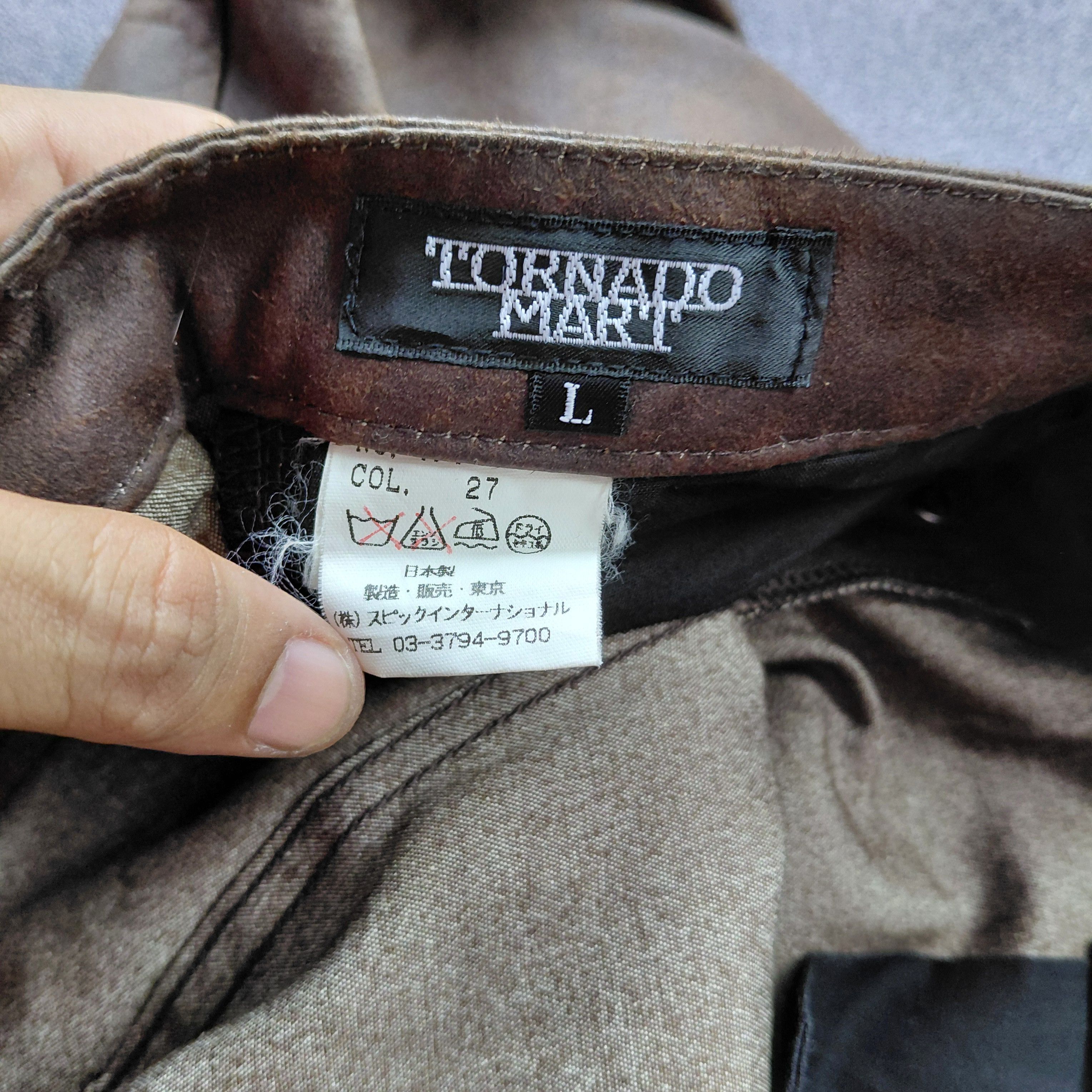 Tornado Mart Tornado Mart Botton Fly Pleated Knee Short Pants Size US 31 - 5 Thumbnail