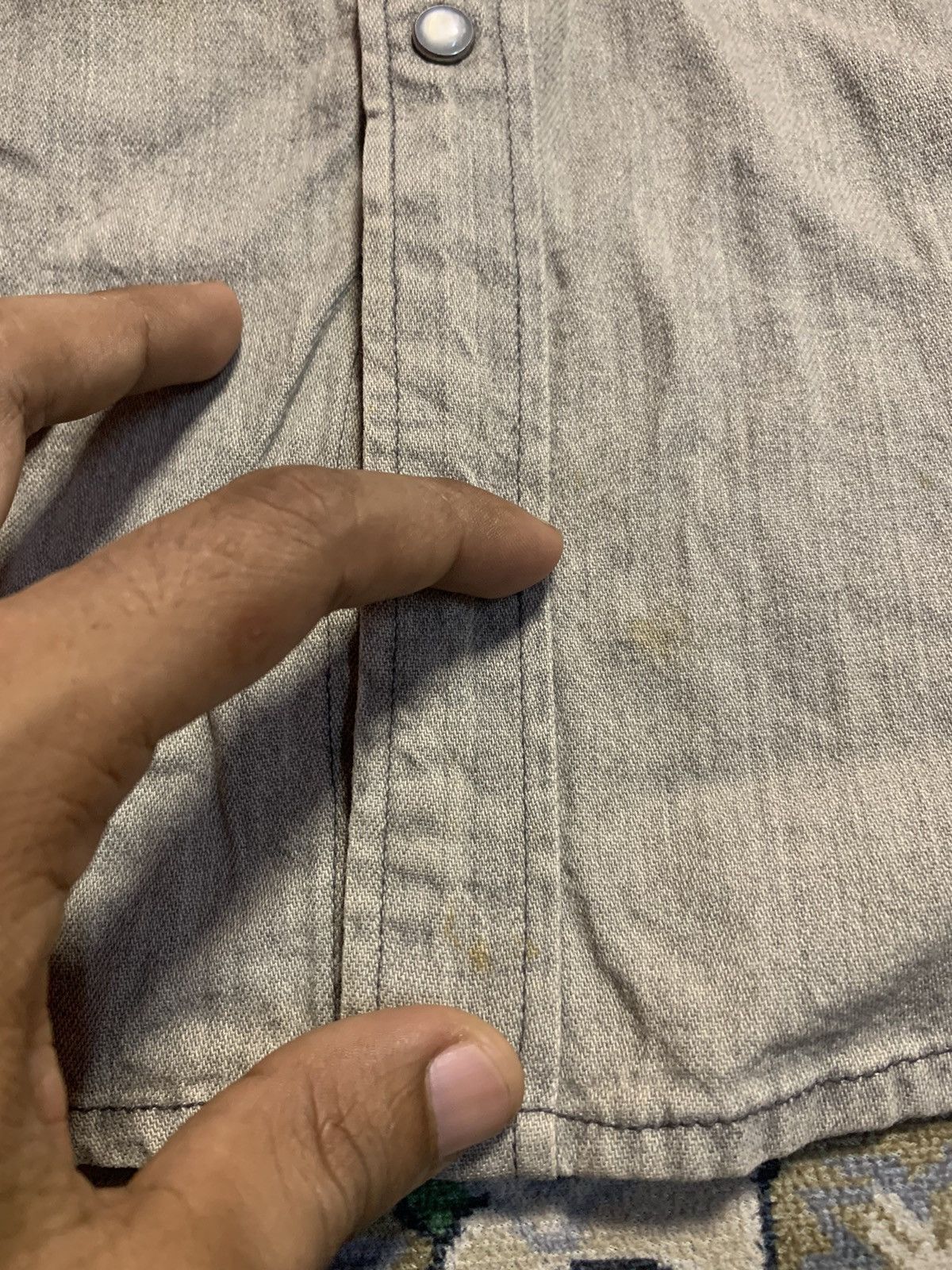 Blue Blue Japan × Japanese Brand × Vintage VINTAGE BLUE BLUE JAPAN WESTERN DENIM BUTTON UP Size US XS / EU 42 / 0 - 10 Thumbnail
