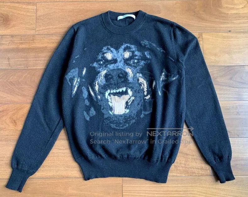 Givenchy Givenchy 100% Wool Dog Head Sweater. Size US S / EU 44-46 / 1 - 2 Thumbnail
