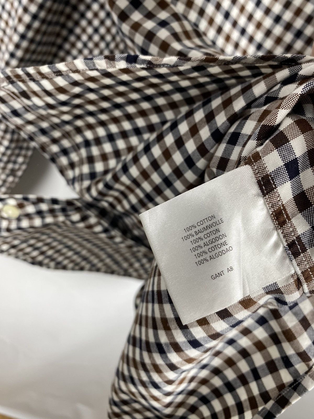 Gant Gant Shirt Button Up Chekered Men size L Size US L / EU 52-54 / 3 - 8 Thumbnail