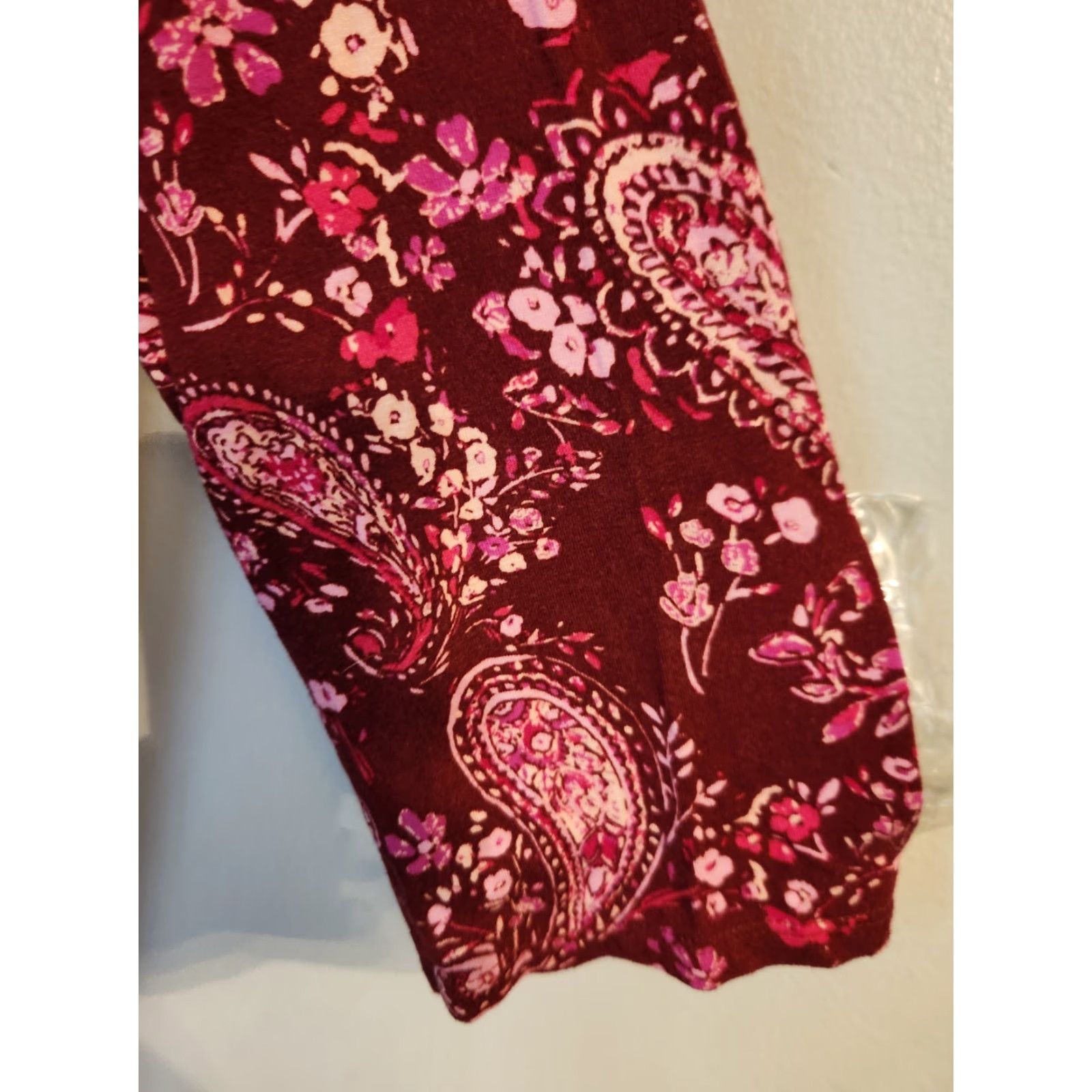 Vintage Jessica London Red Paisley Floral 3/4 Sleeve Top Shirt 14/16 Women Blouse Shirt Red Paisley Floral Casual Workwear Mens? Size XL / US 12-14 / IT 48-50 - 3 Thumbnail