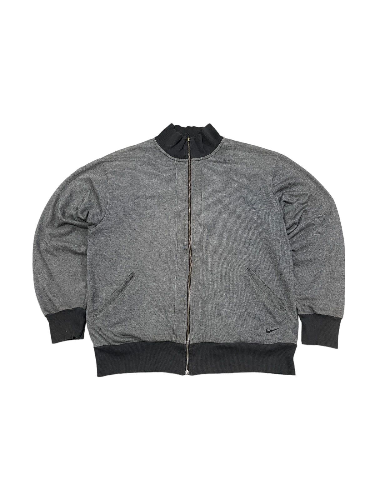 Nike × Vintage Vintage Nike Spellout Logo Zipper Bomber Jacket Size US L / EU 52-54 / 3 - 4 Thumbnail