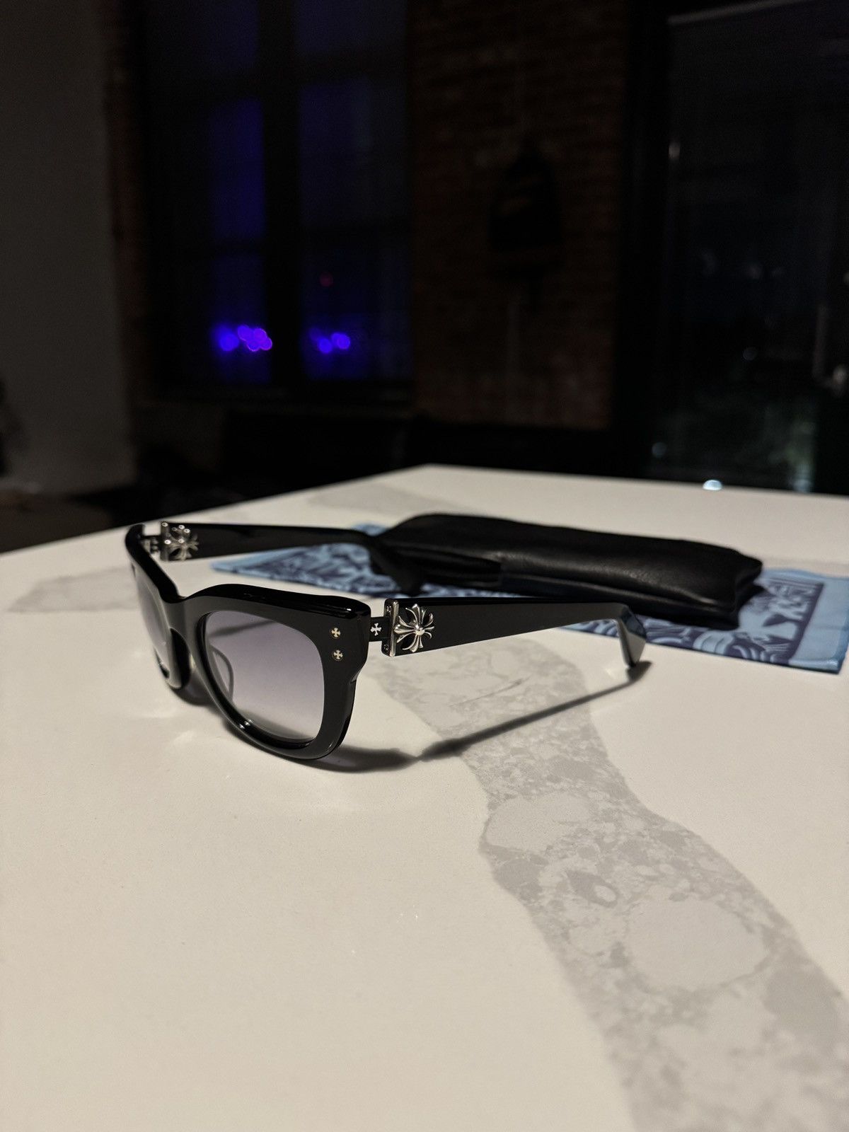 Chrome Hearts × Matty Boy Chrome Hearts TEAR DROP JOHNNY II Frames Size ONE SIZE - 1 Thumbnail