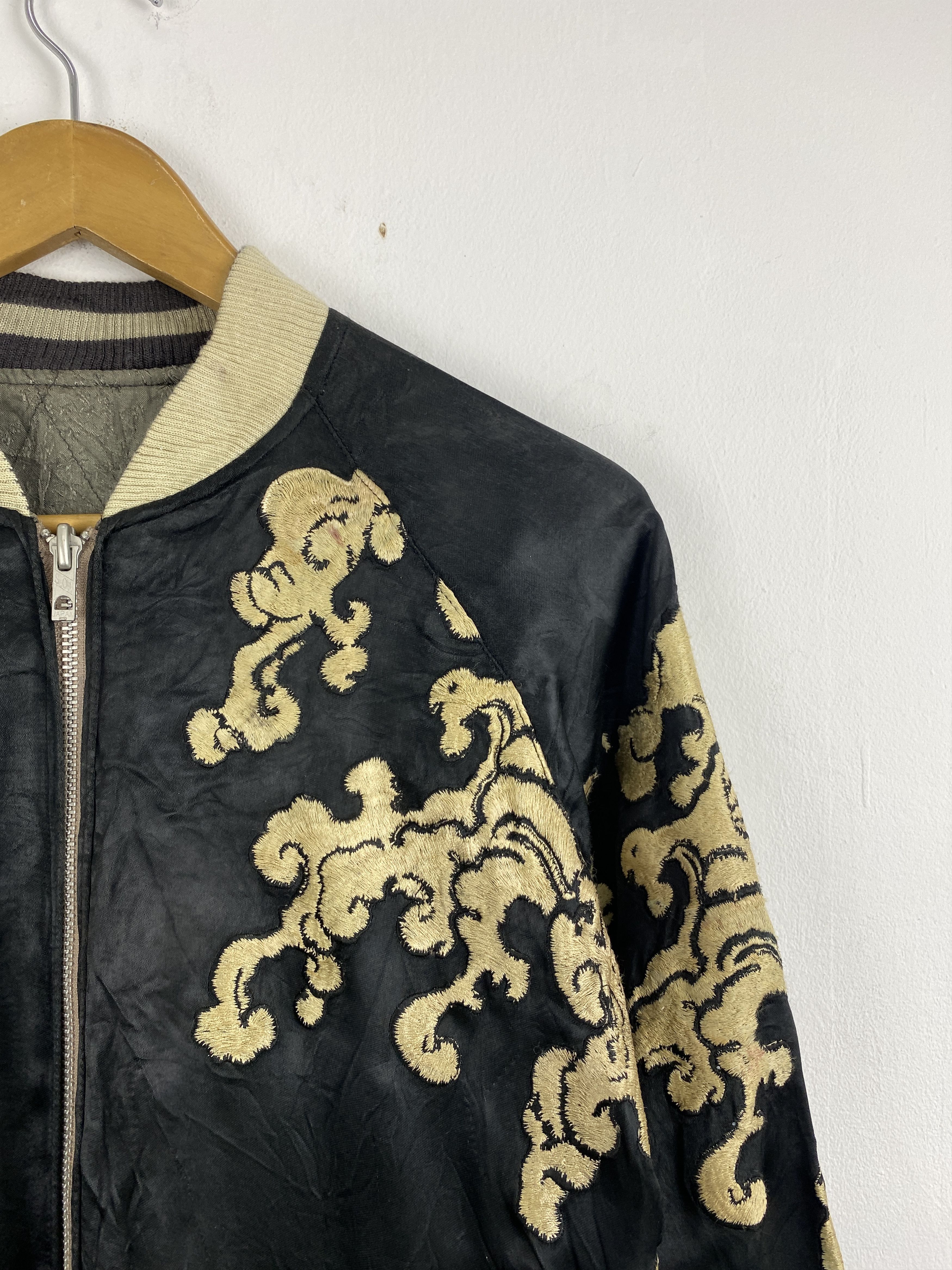 Dragonfly Japan Bosozoku Biker Dragonfly Tattoo Silk Reversible Jacket Size US M / EU 48-50 / 2 - 9 Thumbnail