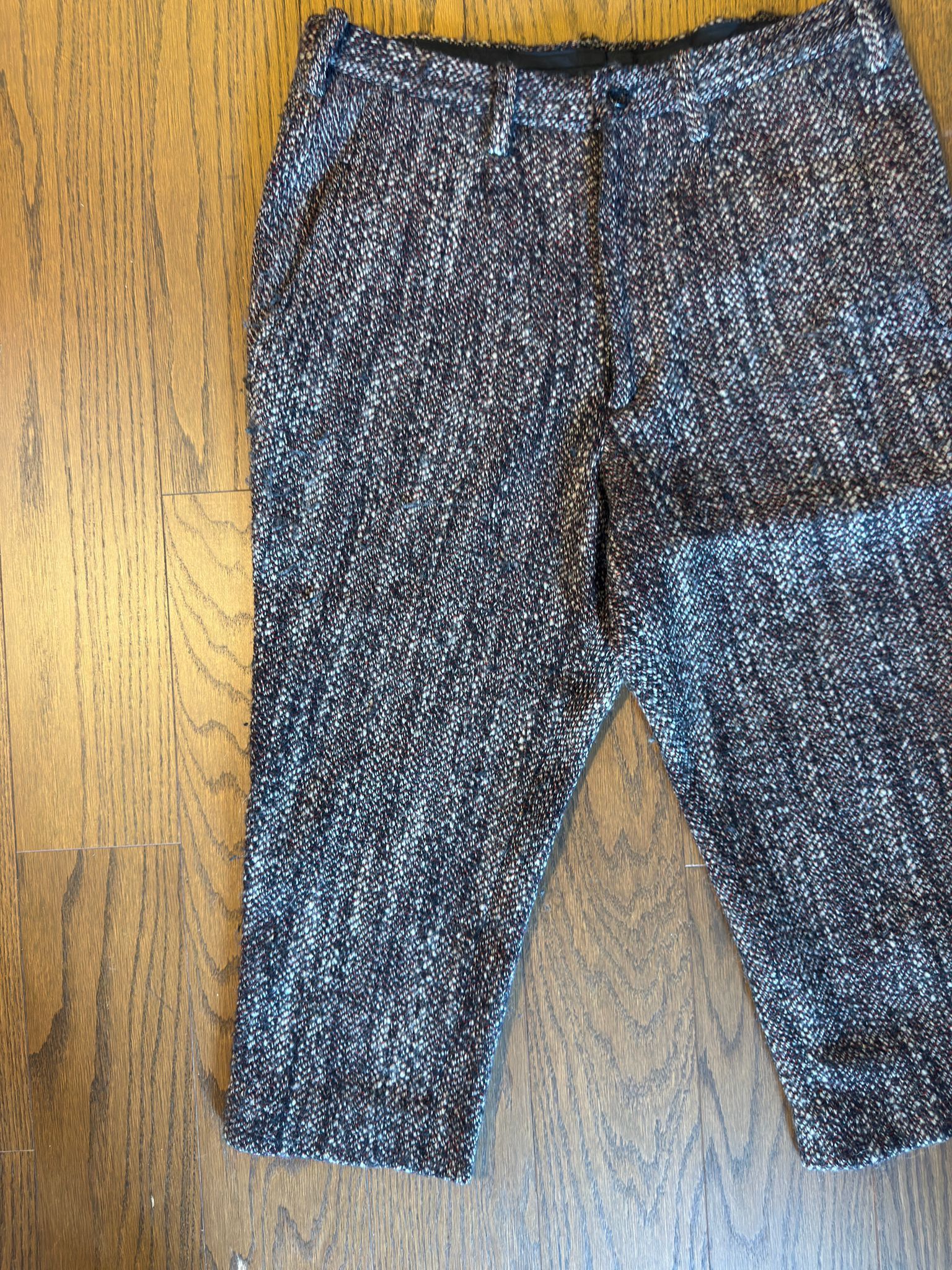 Yohji Yamamoto Yohji Yamamoto Pour Homme Cropped Wool Trousers Size US 34 / EU 50 - 2 Thumbnail