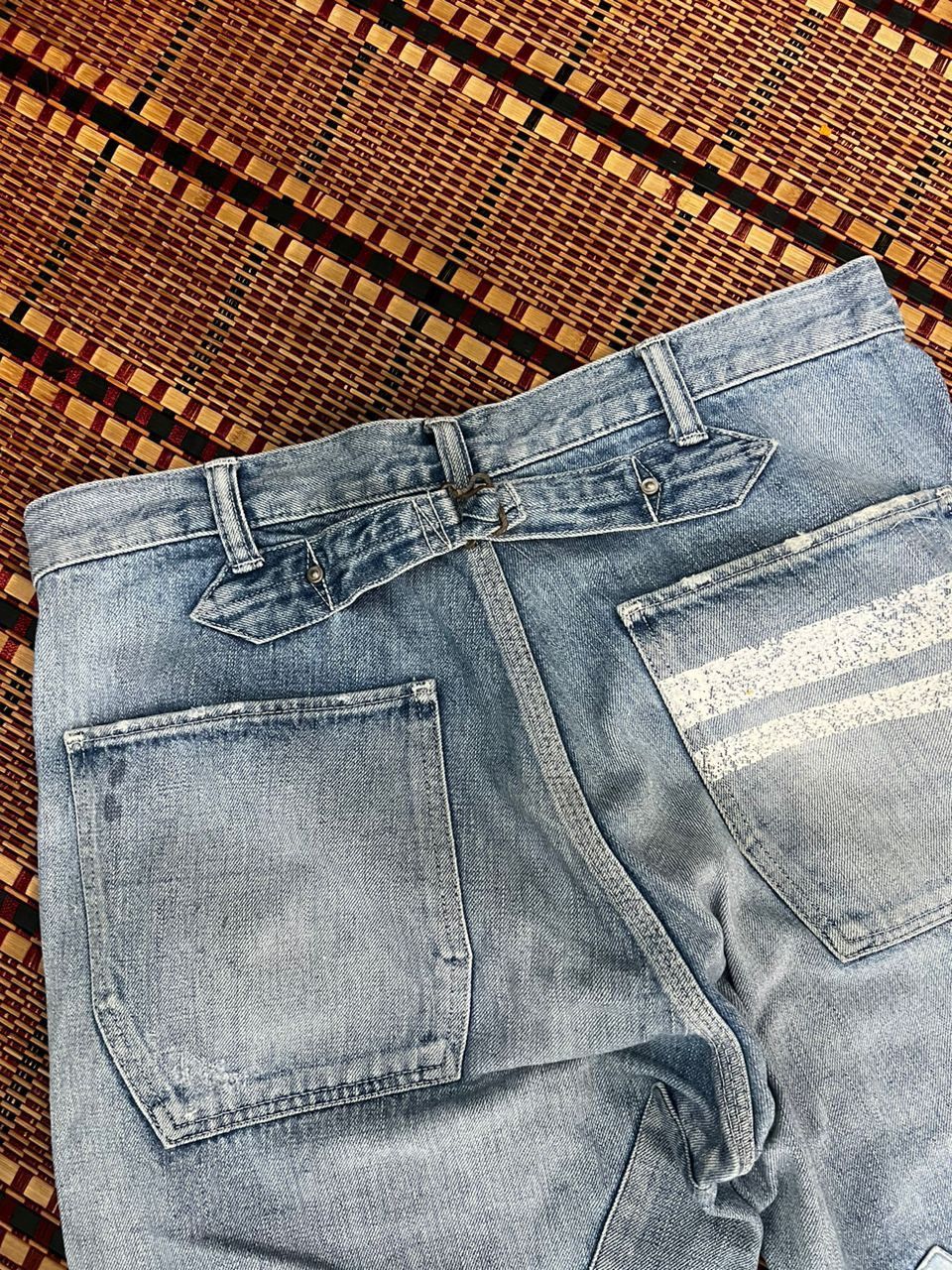 Momotaro Jeans Momotaro Patchwork Denim Jeans Size US 35 - 15 Thumbnail